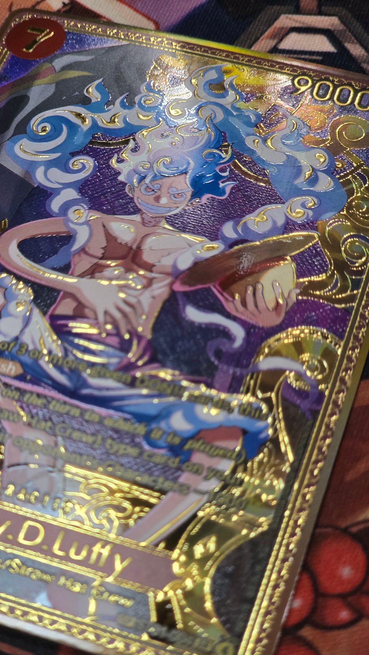 OP17 Monkey D Luffy Gold SP ST31-004 Premium Textured One Piece Card Game TCG Custom Made Proxy Card