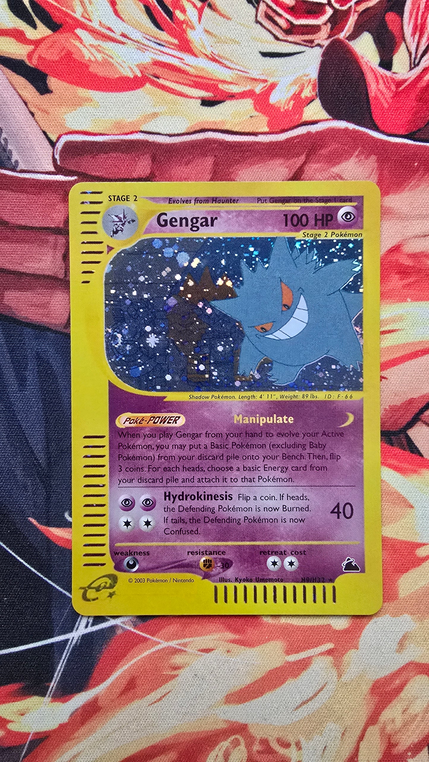Gengar H9/H32 Skyridge Holo Crystal Rare Pokemon Proxy Card