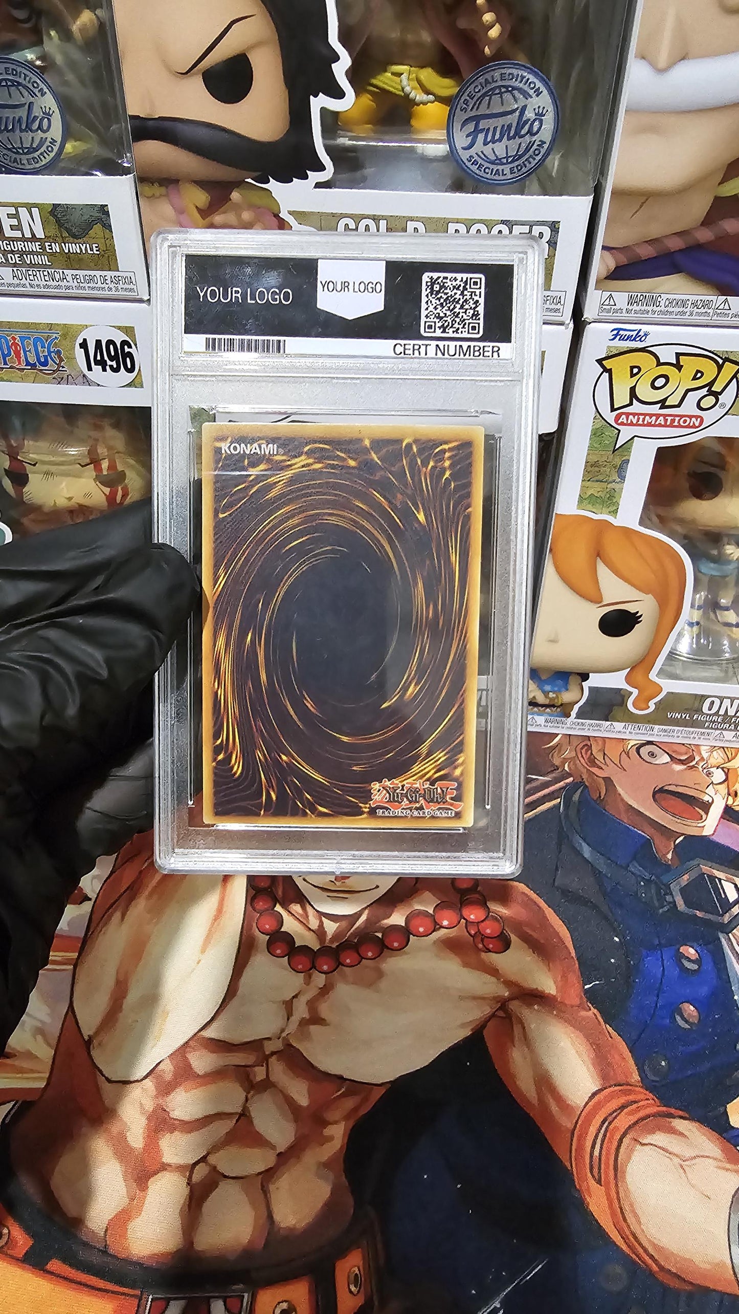 Graded PSA Style Yugioh Blue Eyes White Dragon DDS-001 Dark Duel Stories Secret Rare Proxy