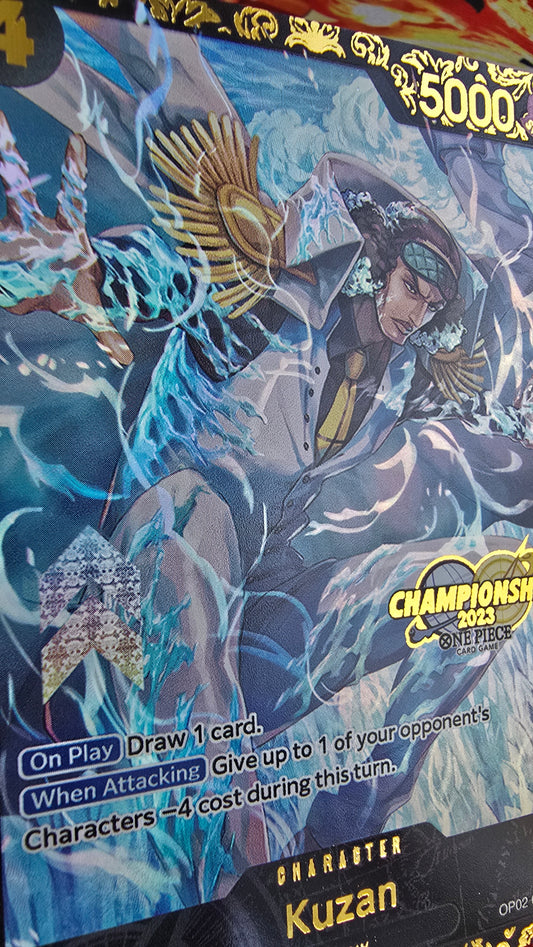 Kuzan OP02-096 Top Prize Flagship TCG Textured Premium Promo OP English One Piece Proxy