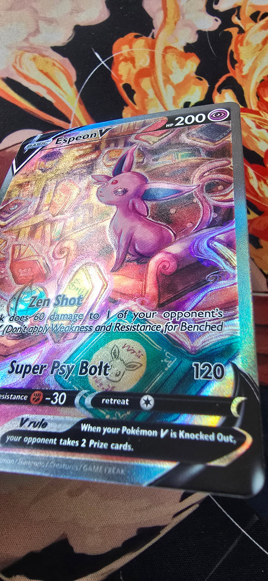 Espeon V #180 Alternative Art Evolving Skies Textured Pokemon TCG Card Proxy