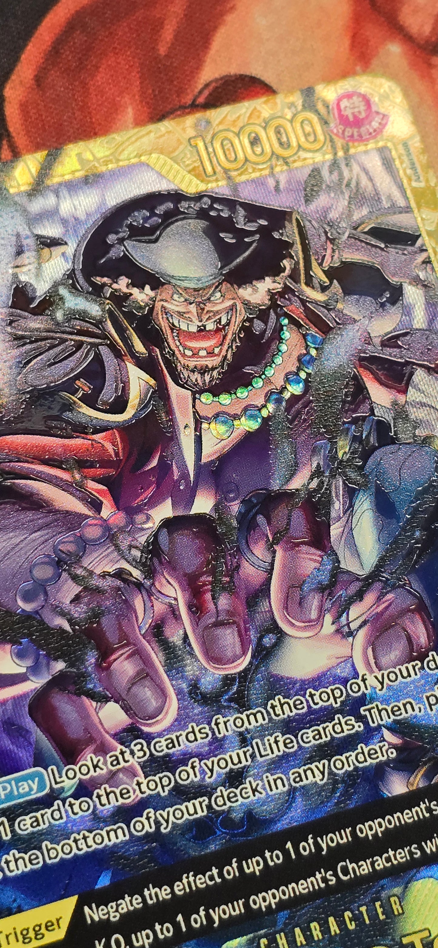 Marshall D Teach OP16-119 SEC Premium Holo One Piece TCG Proxy Card
