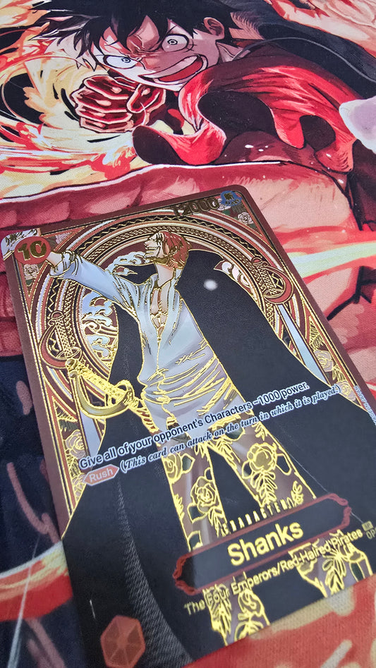 OP13 SP Shanks Gold One Piece Card Game OP TCG Proxy English