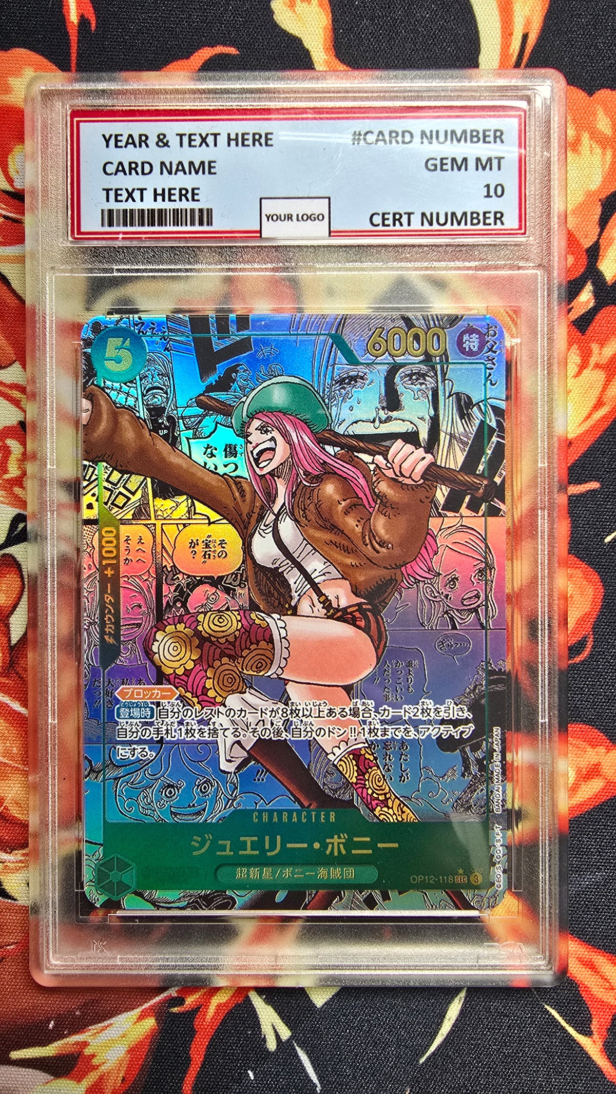 JAPANESE Graded PSA 10 Style One Piece TCG OP01 - OP16 Manga Premium Quality Textured Cards Card Proxy