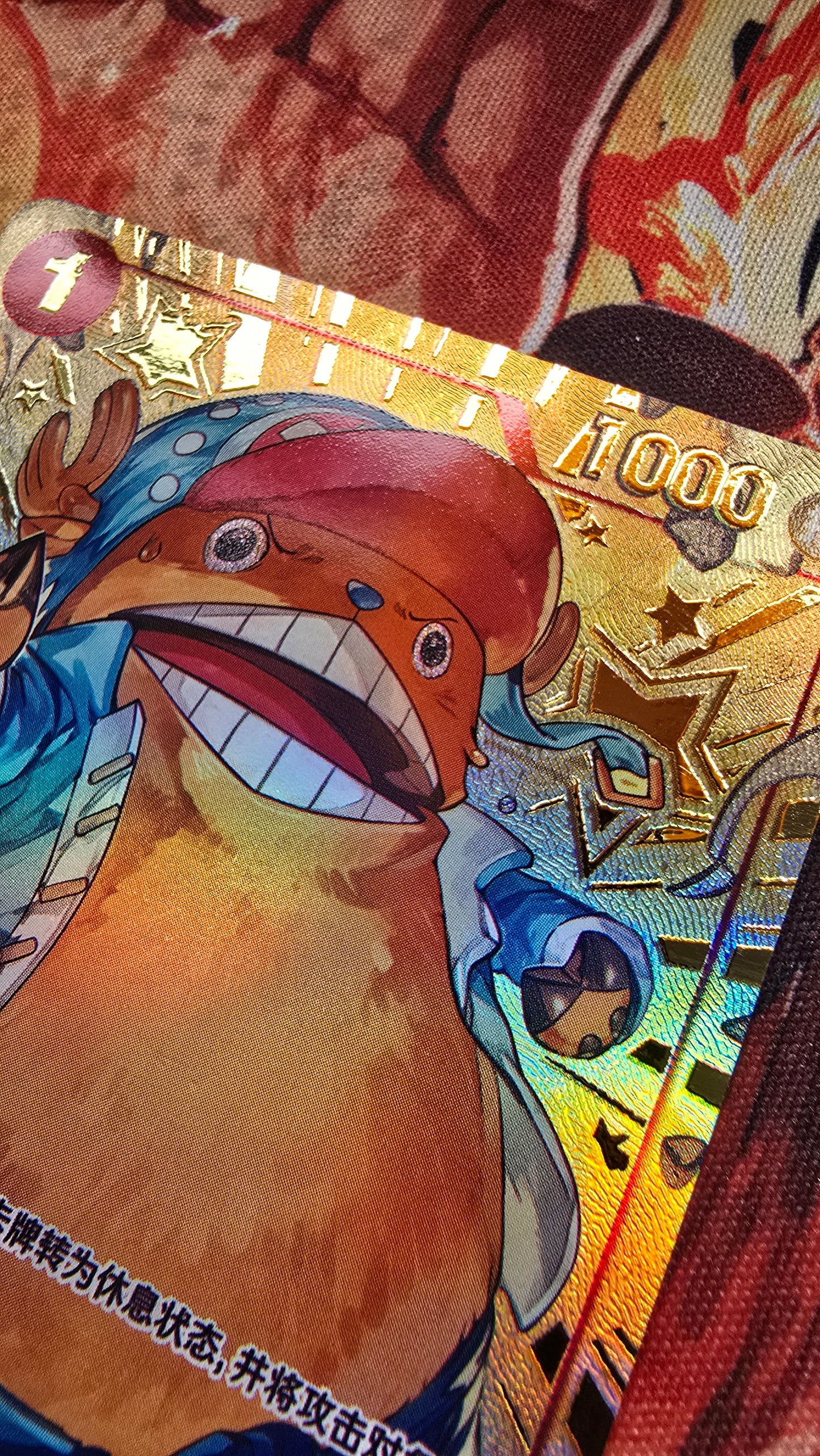 Chinese 1st Anniversary Tony Tony Chopper Exclusive One Piece TCG Textured Promo Custom Made Card