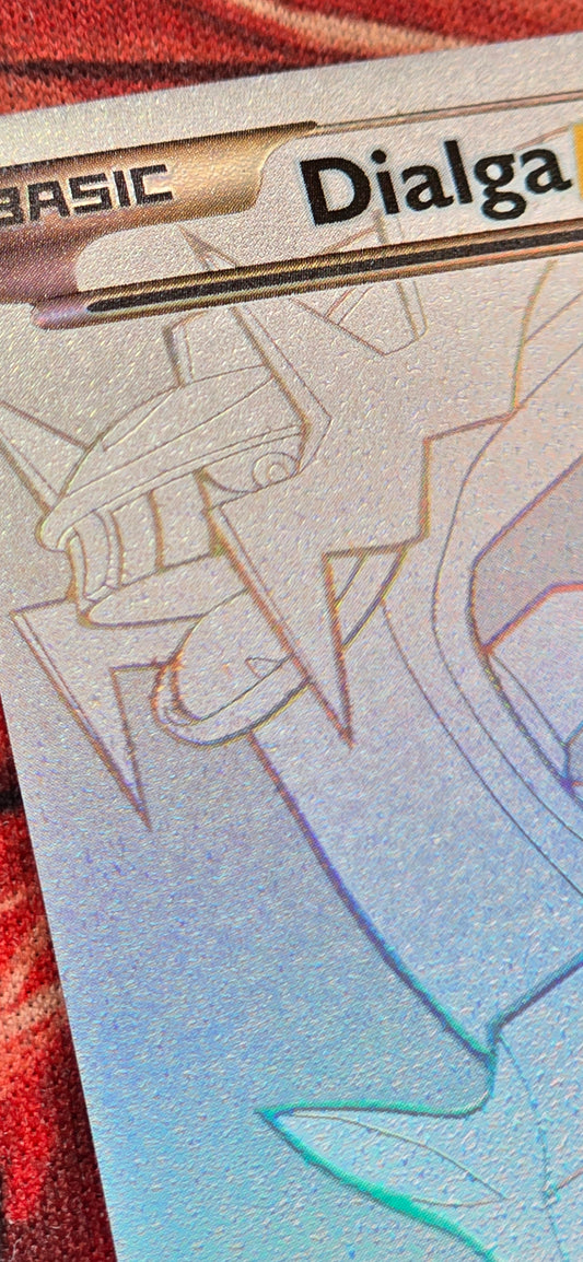 Dialga EX 122/119 Silver Secret Rare Textured Full Art XY Phantom Forces Holo Pokemon TCG Custom Made Proxy Card