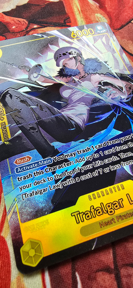 EB03 Trafalgar Law Alt Art Textured Holo One Piece TCG Proxy Card