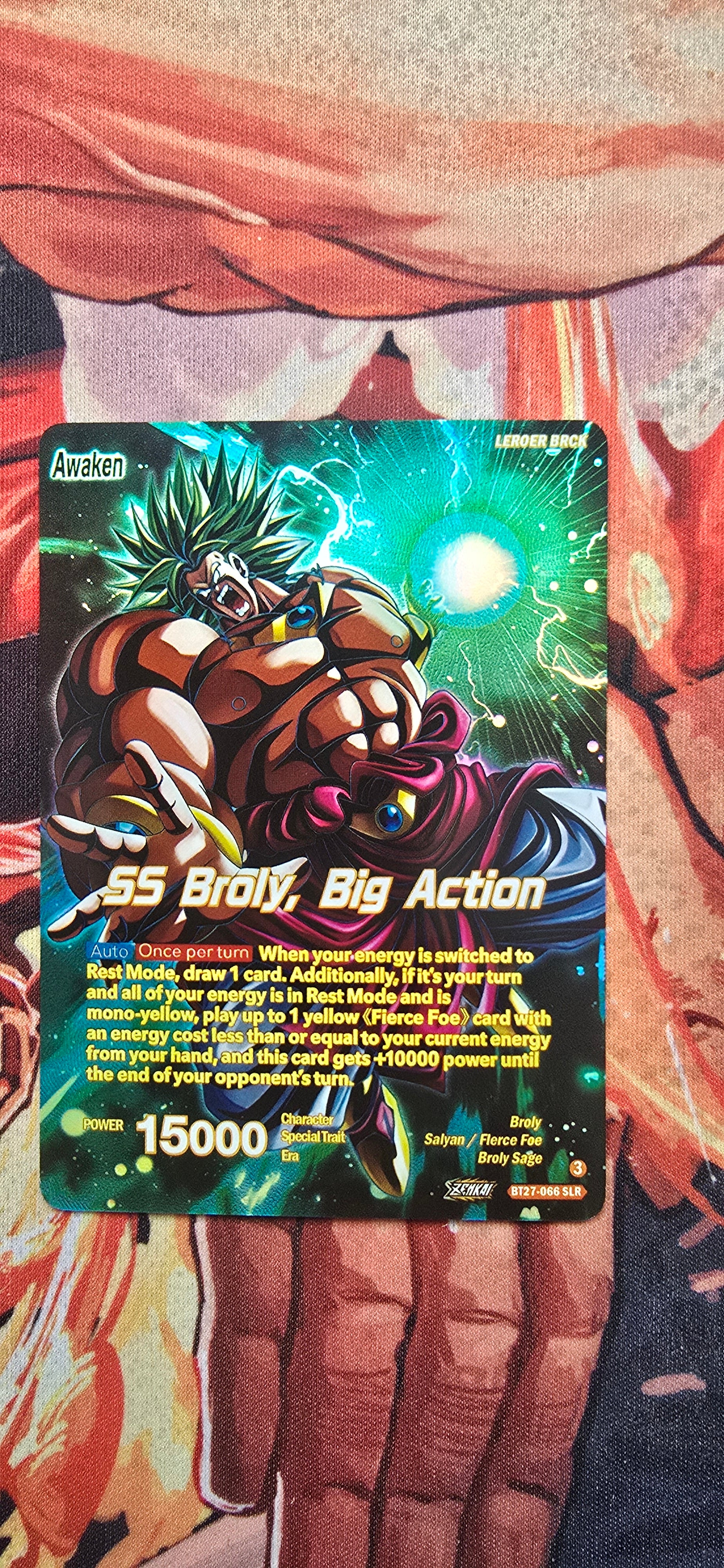 SS Broly, Big Action SLR History of Z BT27 Dragon Ball Super Proxy Car OP Proxies TCG SS Broly, Big Action SLR History of Z BT27 Dragon Ball Super Proxy Car OP Proxies TCG