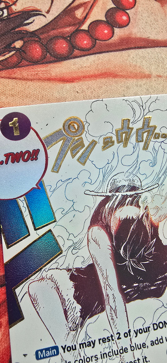 OP11 Gear Two Manga Event One Piece TCG Textured Custom Made Card