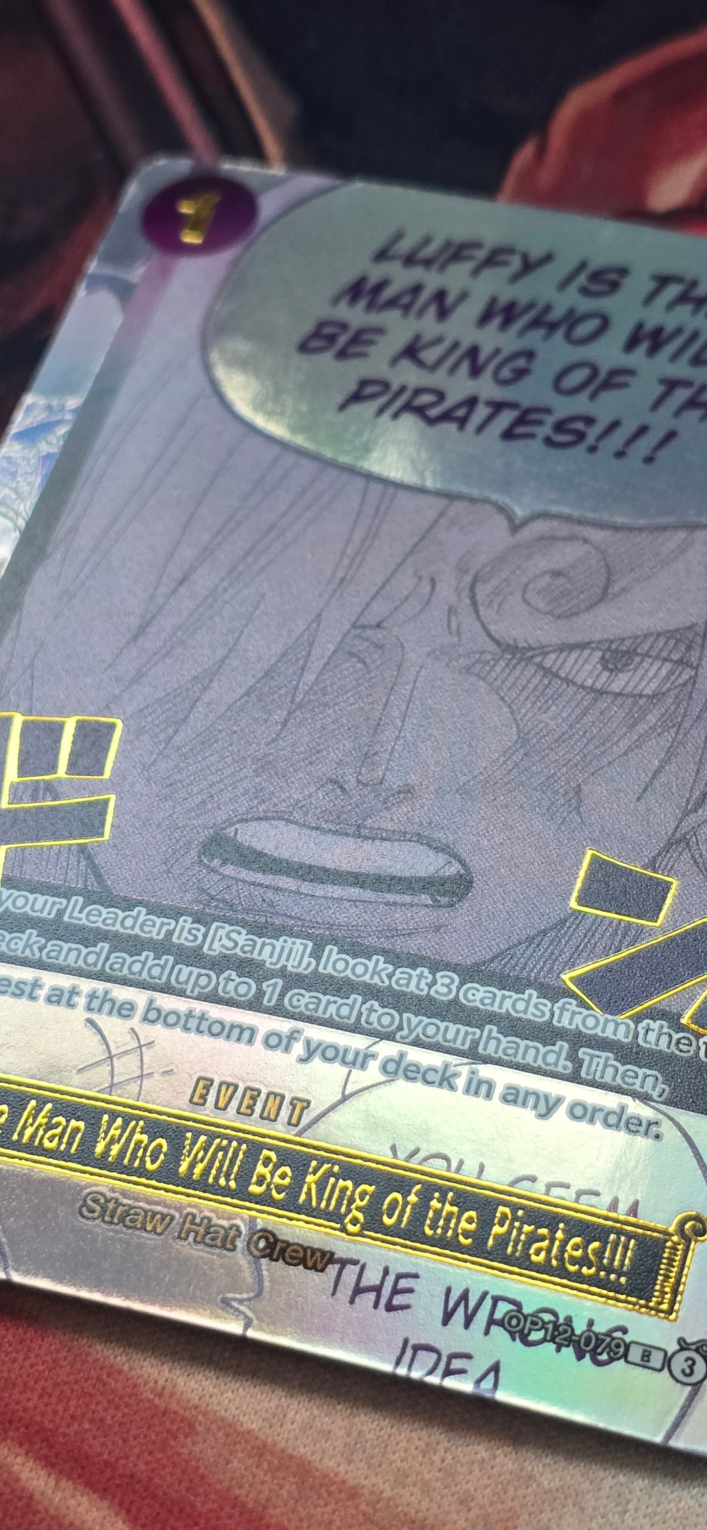 3rd Anniversary Manga Event Sanji SP OP12 One Piece TCG Textured Custom Made Card English