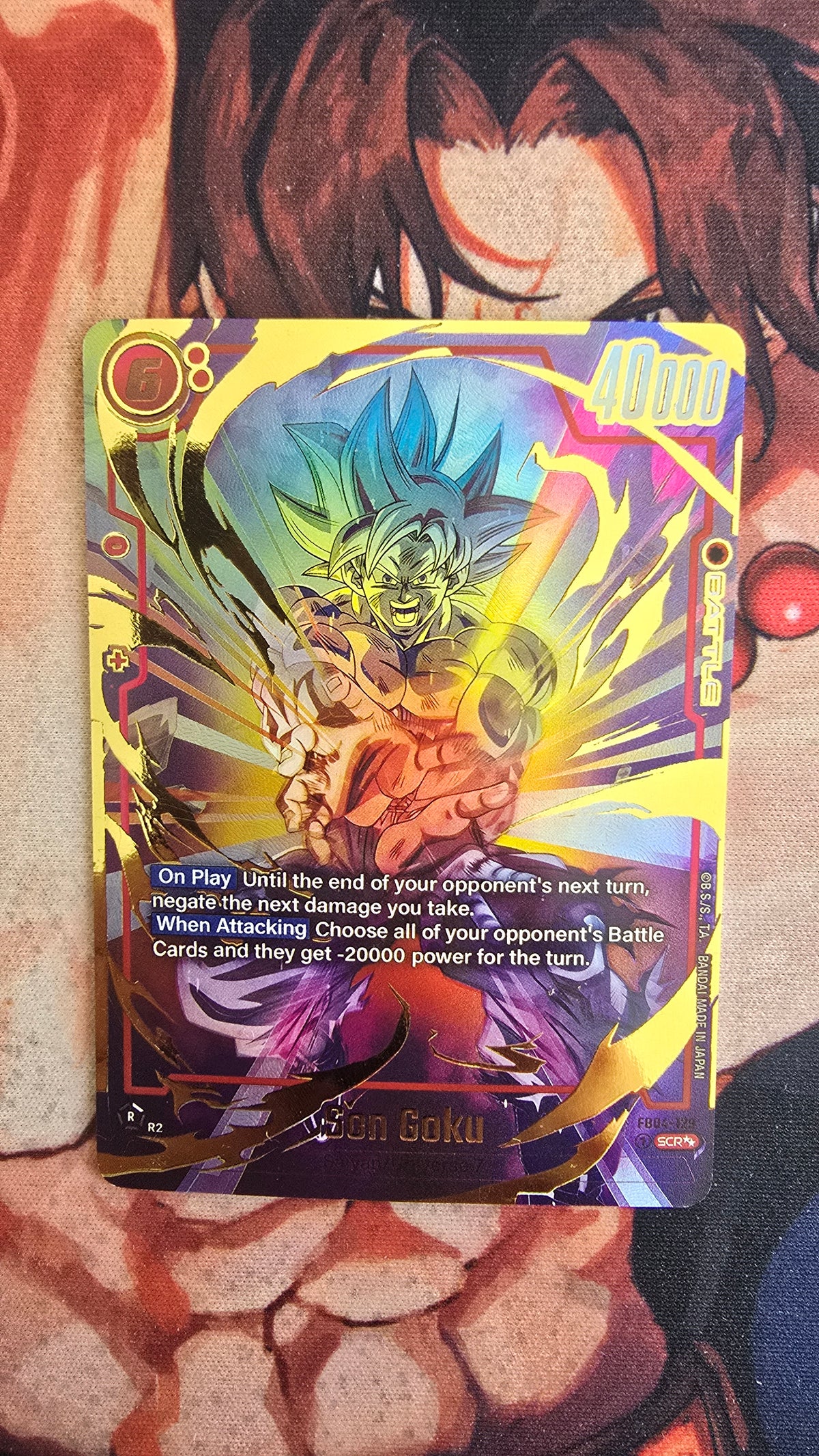 Son Goku FB04-129 Super Alternate Art Dragon Ball Fusion World Card Proxy English