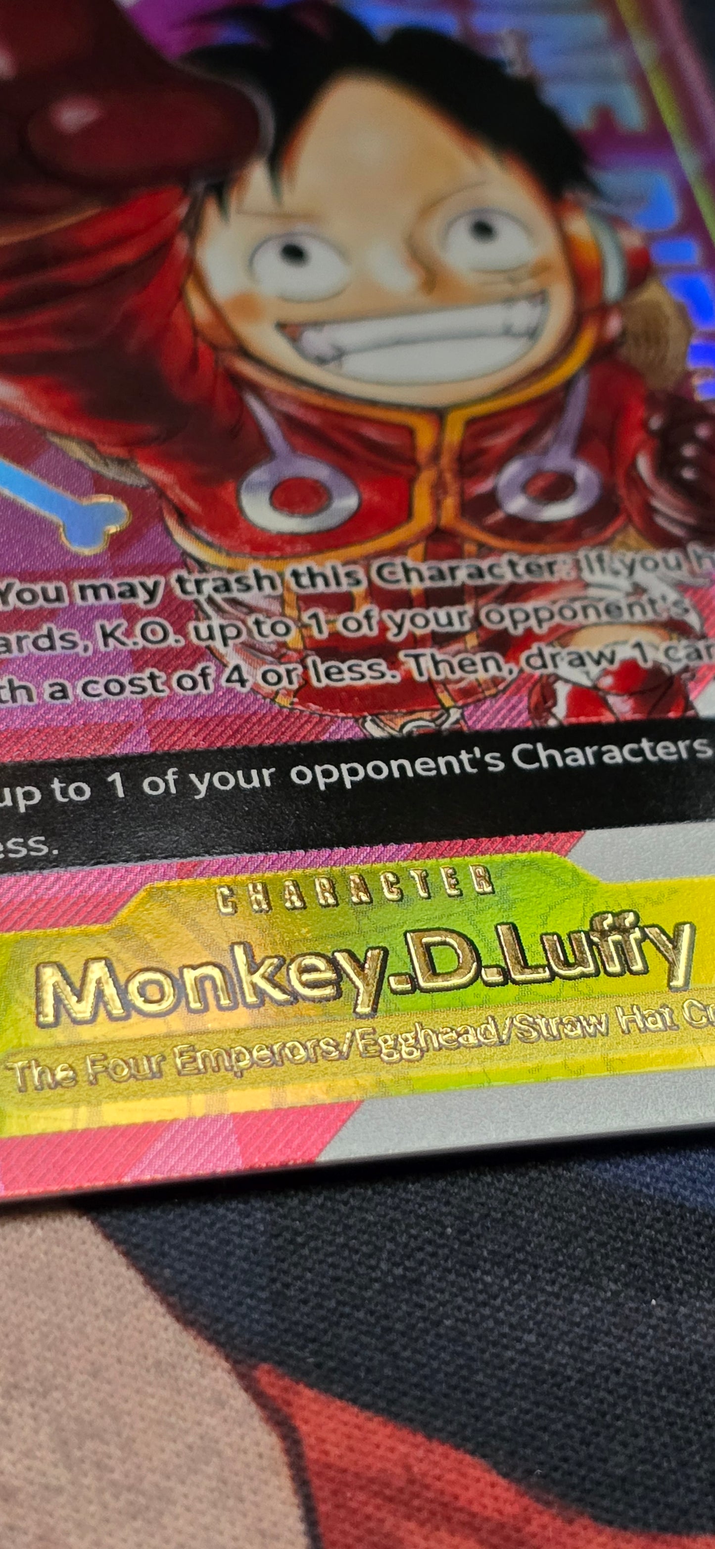 OP07 Monkey D Luffy Serialised TCG Textured Premium OP One Piece Proxy English