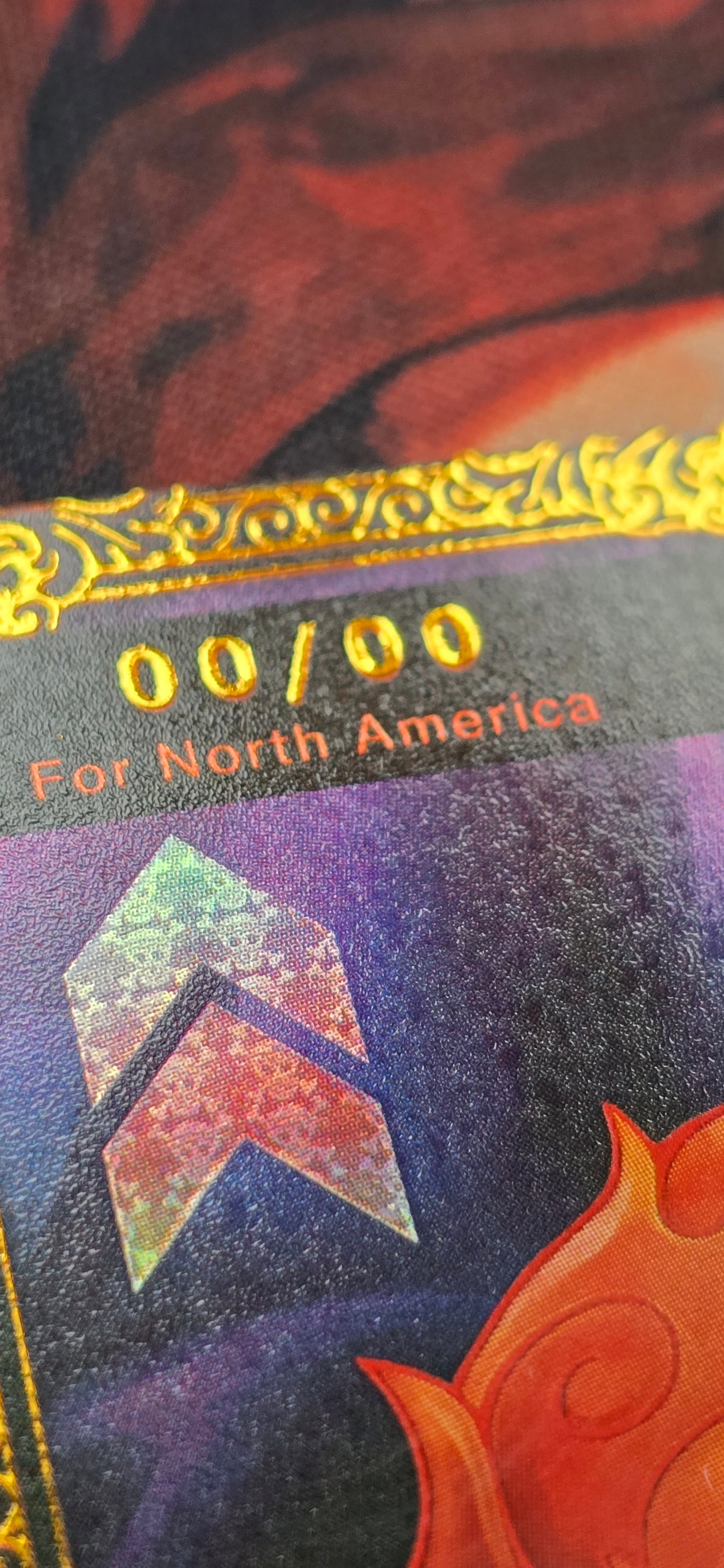 Flame-Flame Fruit Coliseum Trophy For North America One Piece TCG Textured Custom Made Proxy Card