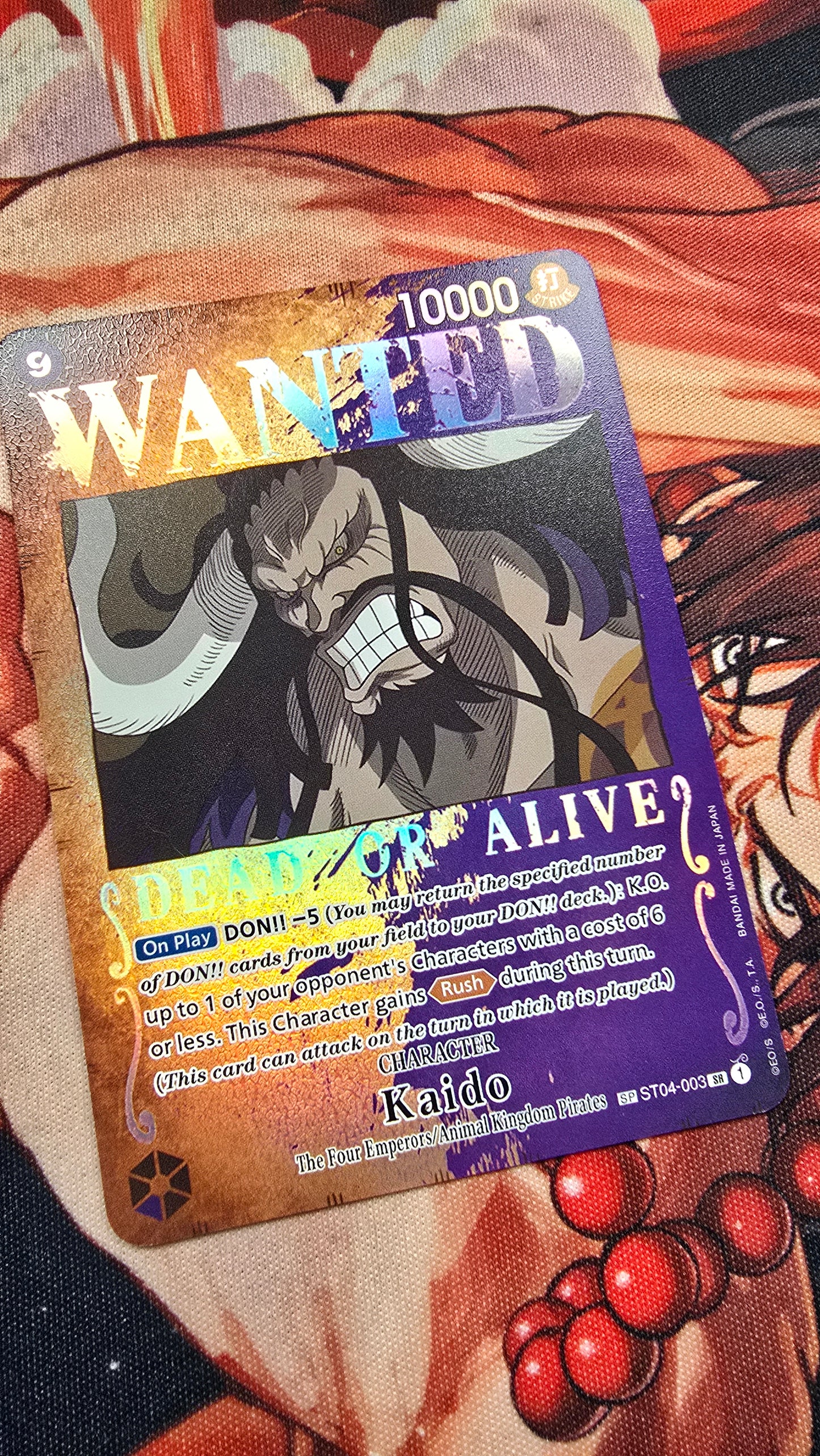 SP Wanted Posters Pillars of Strength One Piece TCG Textured Promo Custom Made Cards