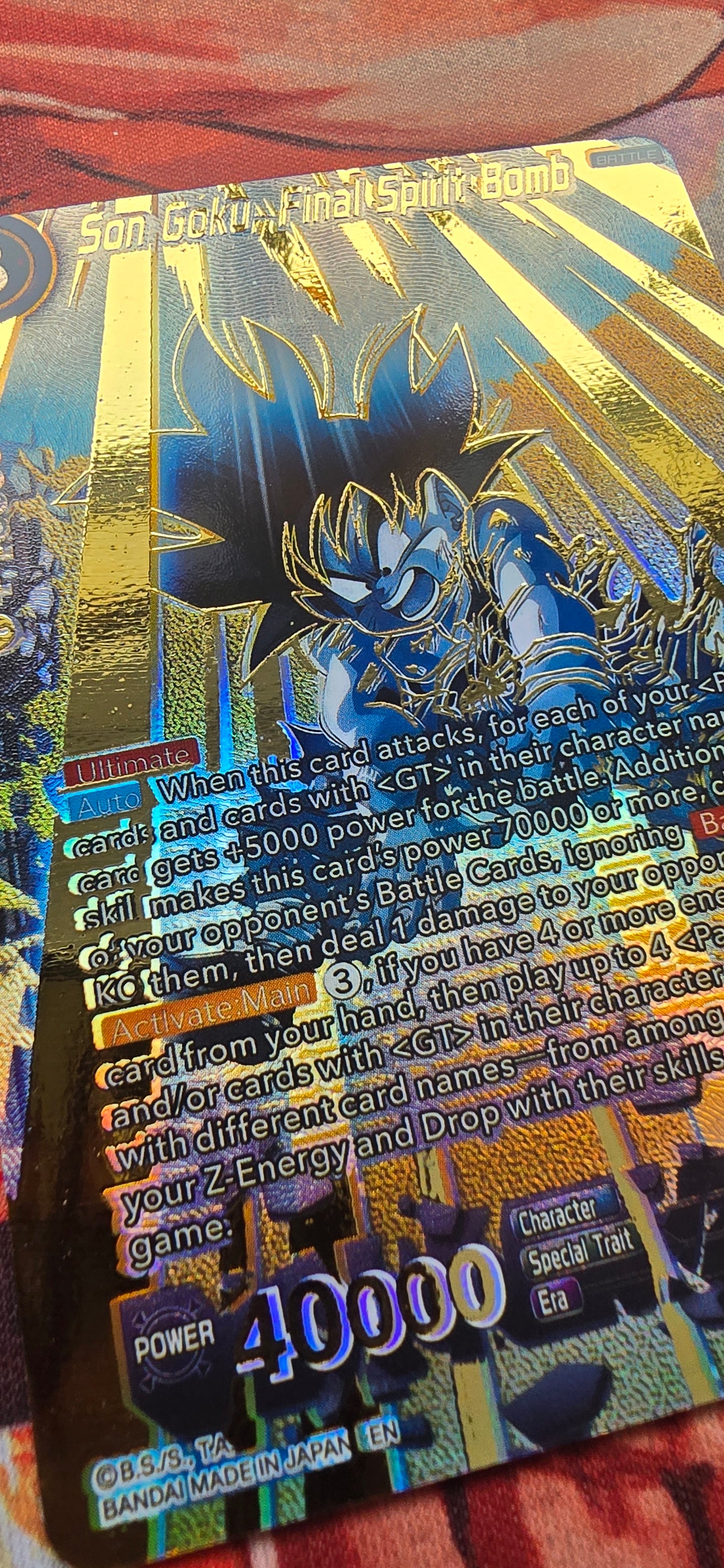 Son Goku, Final Spirit Bomb EX23-52 Premium Anniversary Box 2023 Dragon Ball Super Proxy Card