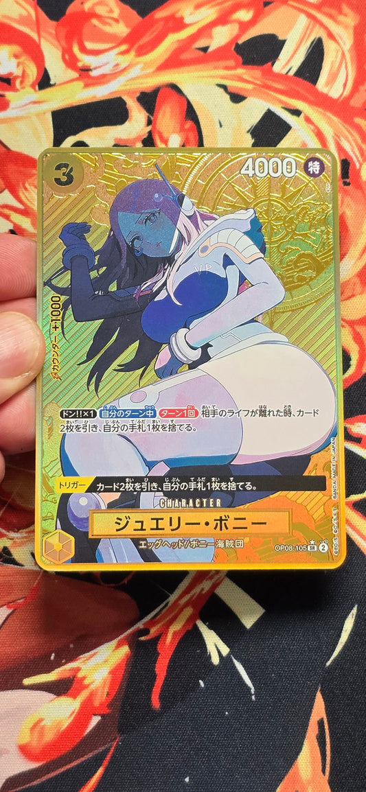Graded PSA Style Jewerly Bonney Gold AA One Piece Card Game Premium Quality Textured Japanese Card Proxy Slab