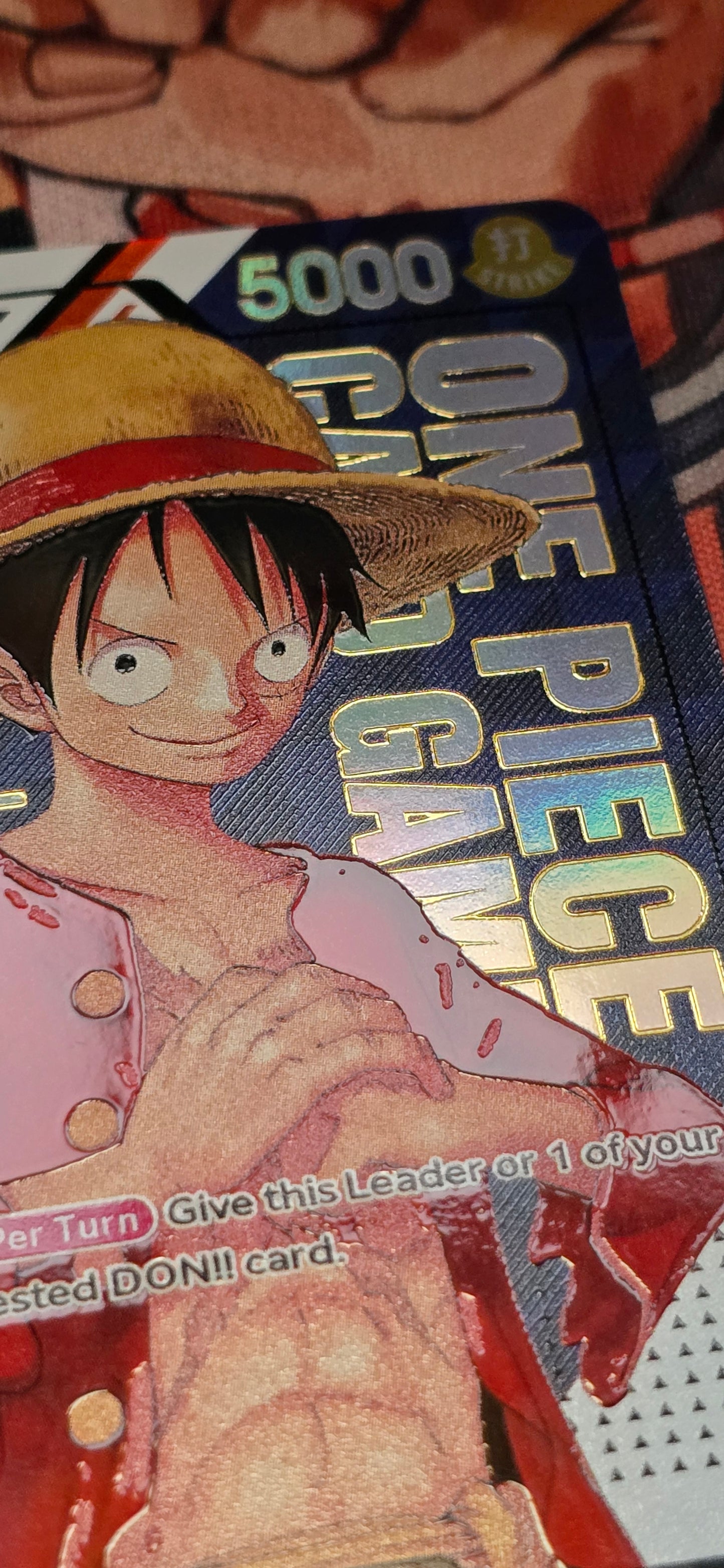 ST01 Monkey D Luffy Serialised Flagship TCG Textured Premium OP One Piece Proxy English