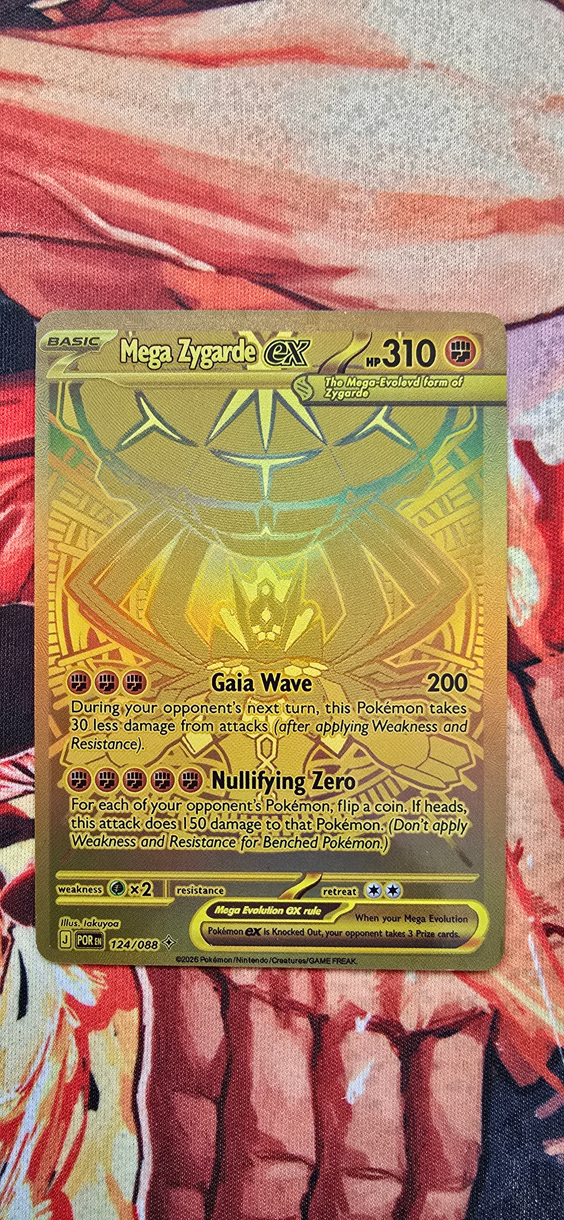 Mega Zygarde EX 124/088 Gold Mega Hyper Rare Perfect Order MUR Pokemon OP Proxies TCG Mega Zygarde EX 124/088 Gold Mega Hyper Rare Perfect Order MUR Pokemon OP Proxies TCG