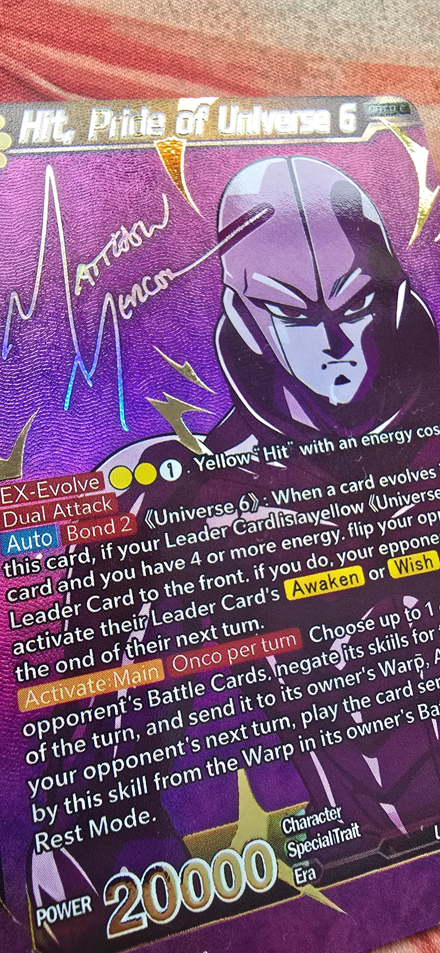 Hit Pride of Universe 6 BT7-118 SPR Dragon Ball Super Card Proxy