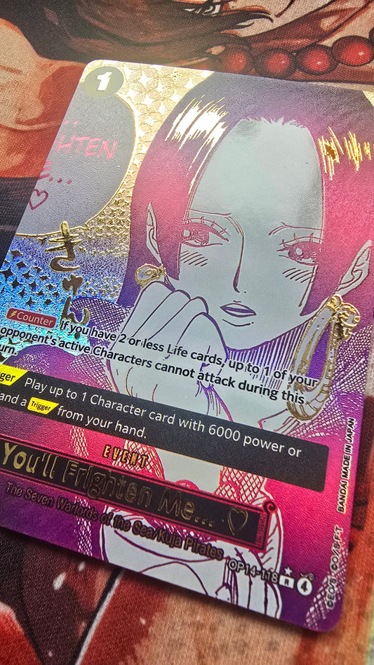 OP14 Manga You'll Frighten Me... One Piece Boa Hancock Custom Made Card OP TCG Proxy English