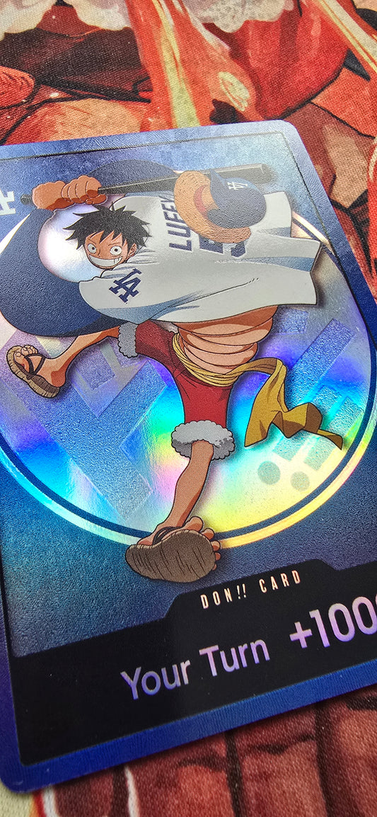 LA Dodgers X One Piece Monkey D Luffy DON!! Special Promo Card OP TCG