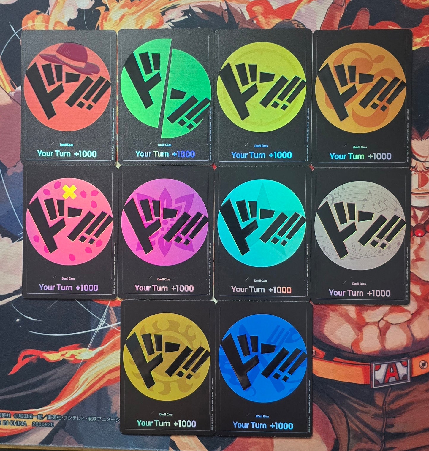 Made-to-Order 10 Card Bundle: Strawhat Pirates Crew DON Set! One Piece Card Game High Quality Textured Card Proxy