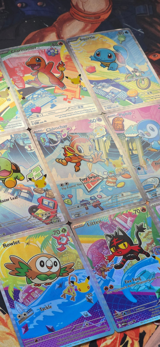 9 Card Bundle: 2026 First Partner Illustration Collection Series 1 Promo Set Pokemon Custom Made Proxy Card