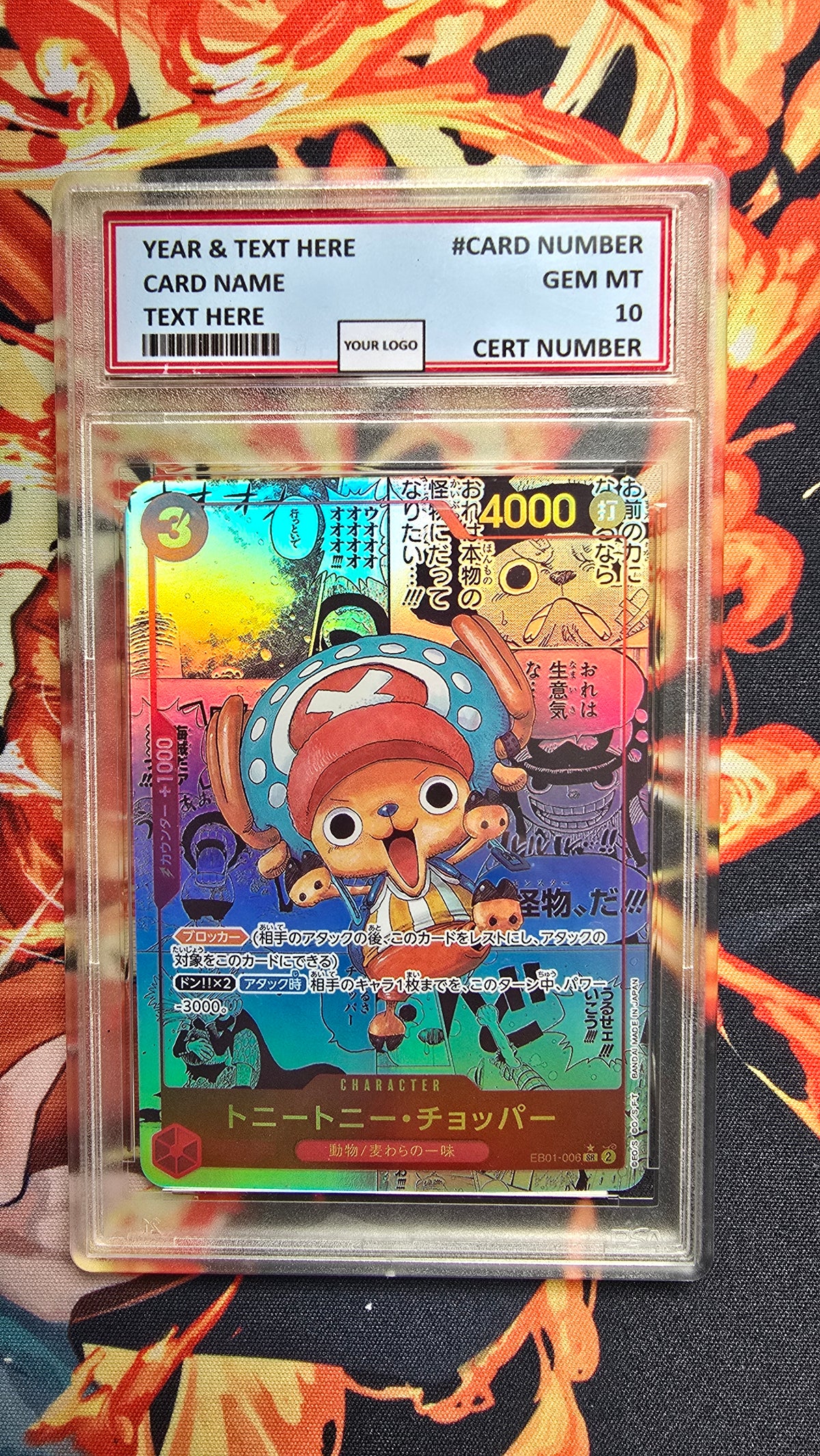 JAPANESE Graded PSA 10 Style One Piece TCG OP01 - OP16 Manga Premium Quality Textured Cards Card Proxy