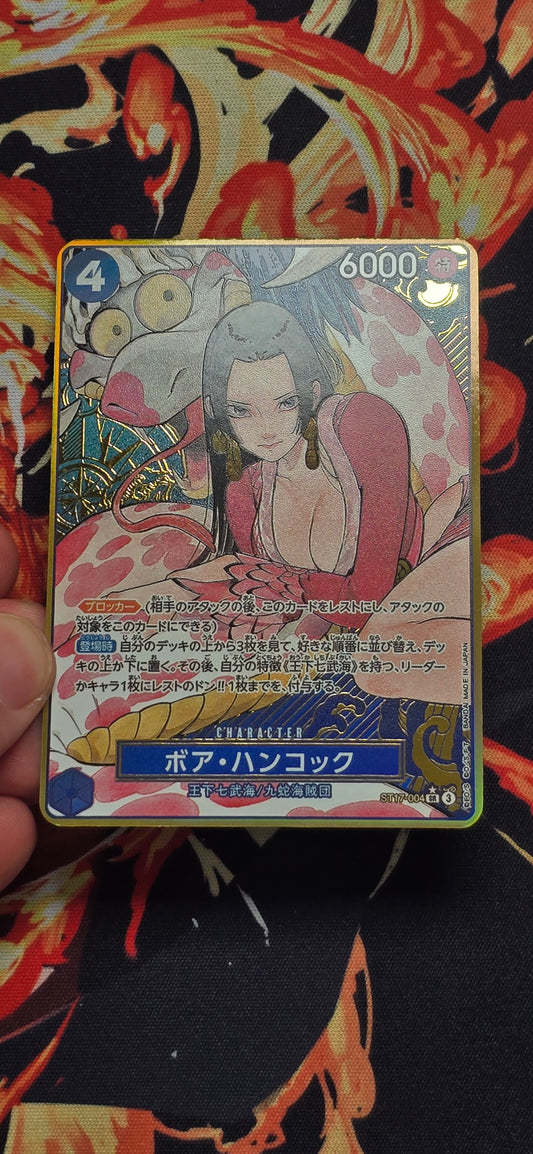 Graded PSA Style Boa Hancock Gold AA One Piece Card Game Premium Quality Textured Japanese Card Proxy Slab