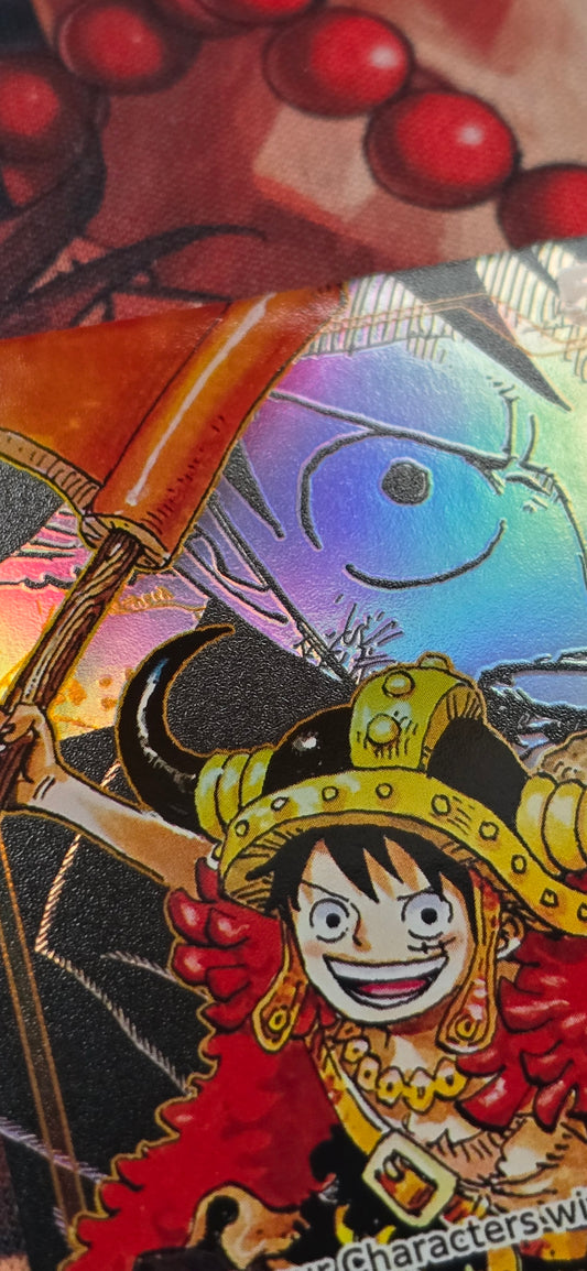 OP17 Monkey D Luffy Super Alt Art Manga Leader One Piece TCG Textured Custom Made Proxy Card