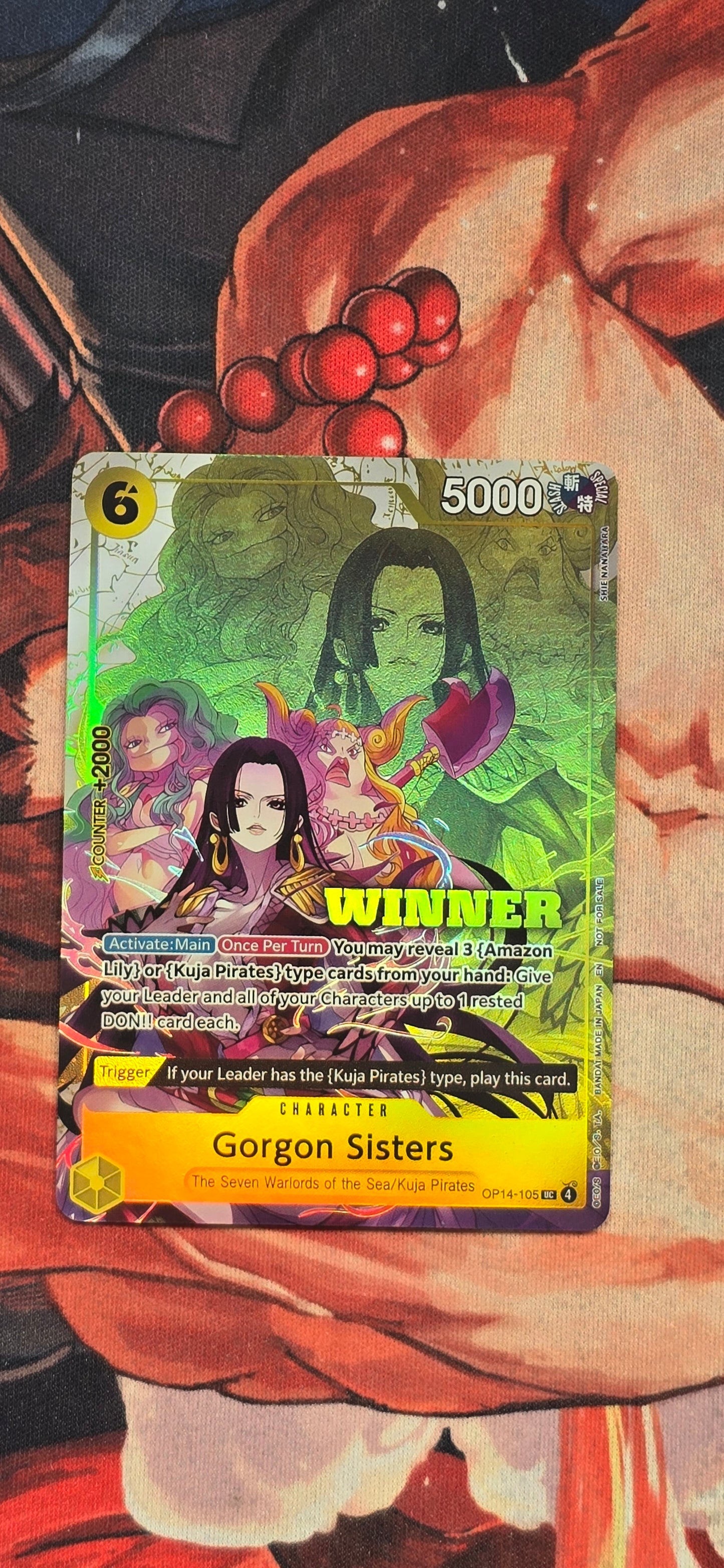 Gorgon Sisters Winner One Piece TCG Textured Custom Made Proxy Card