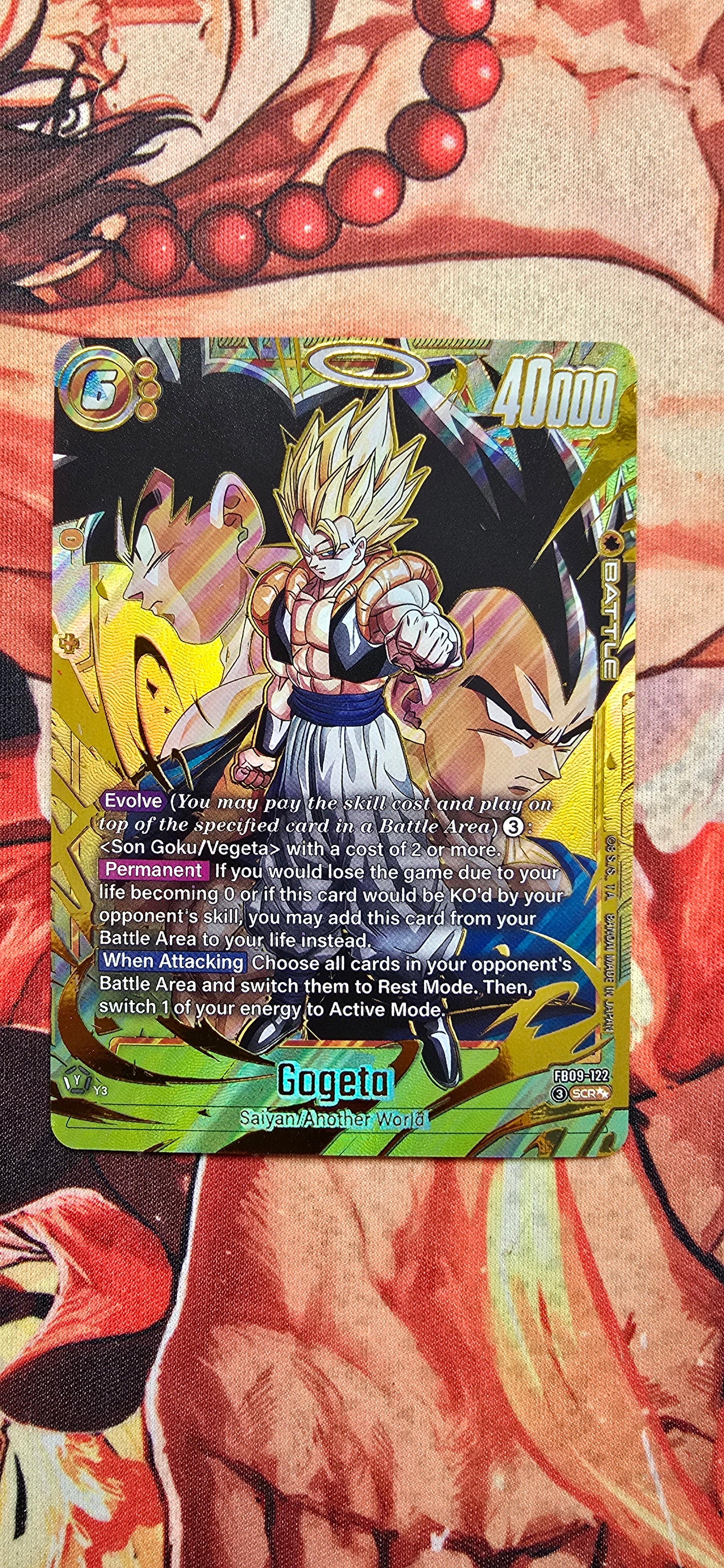 Gogeta SCR FB09-122 Dragon Ball Fusion World Dual Evolution Proxy