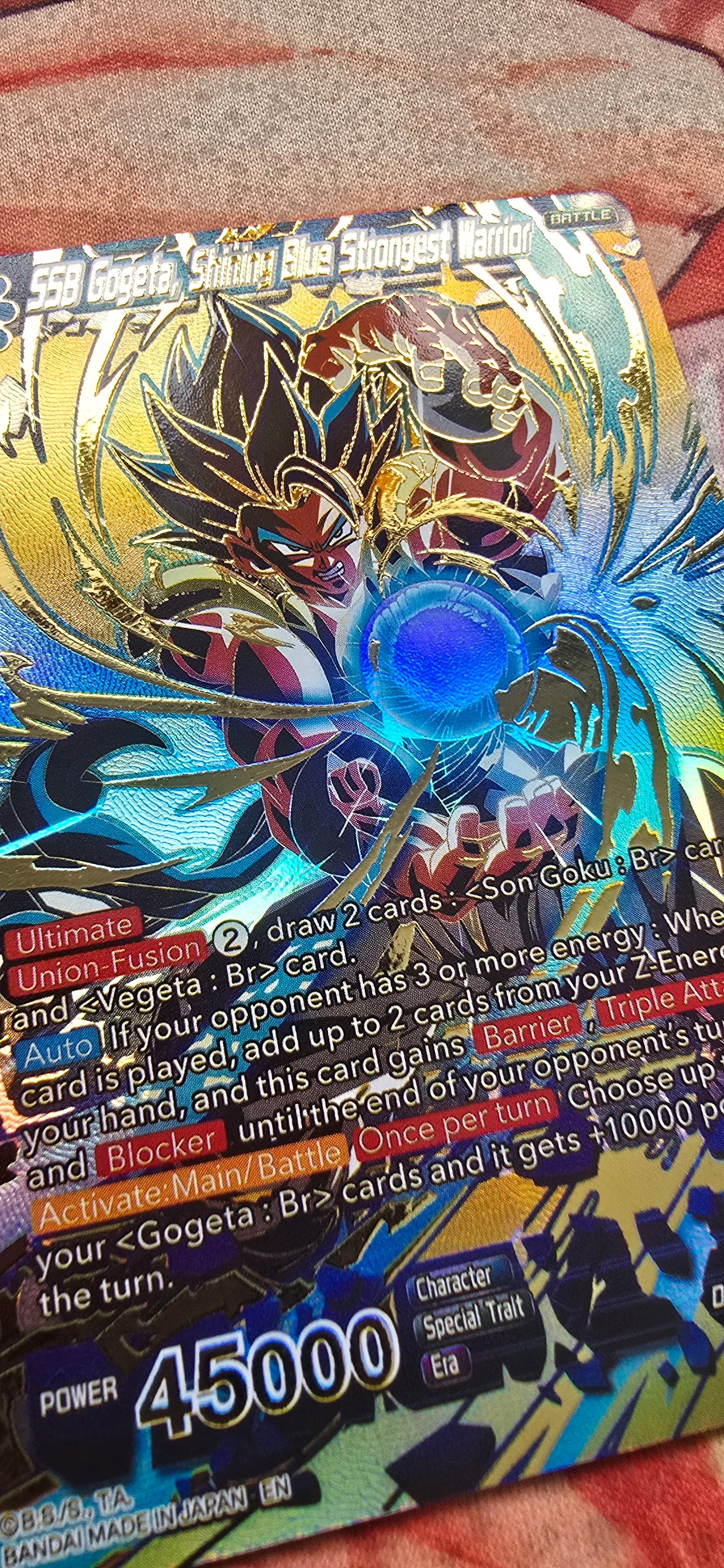 SSB Gogeta, Shining Blue Strongest Warrior BT26-138 Ultimate Advent Dragon Ball Super Proxy Card