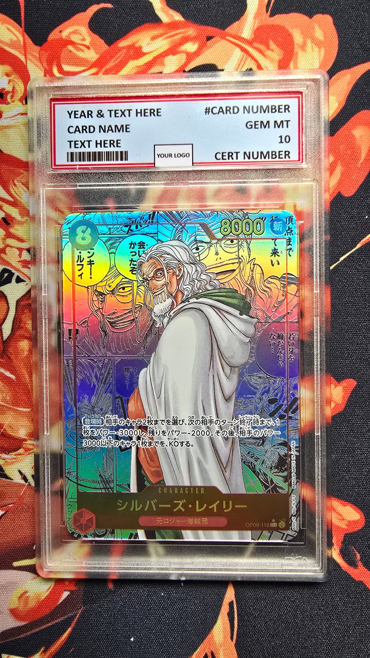 JAPANESE Graded PSA 10 Style One Piece TCG OP01 - OP16 Manga Premium Quality Textured Cards Card Proxy