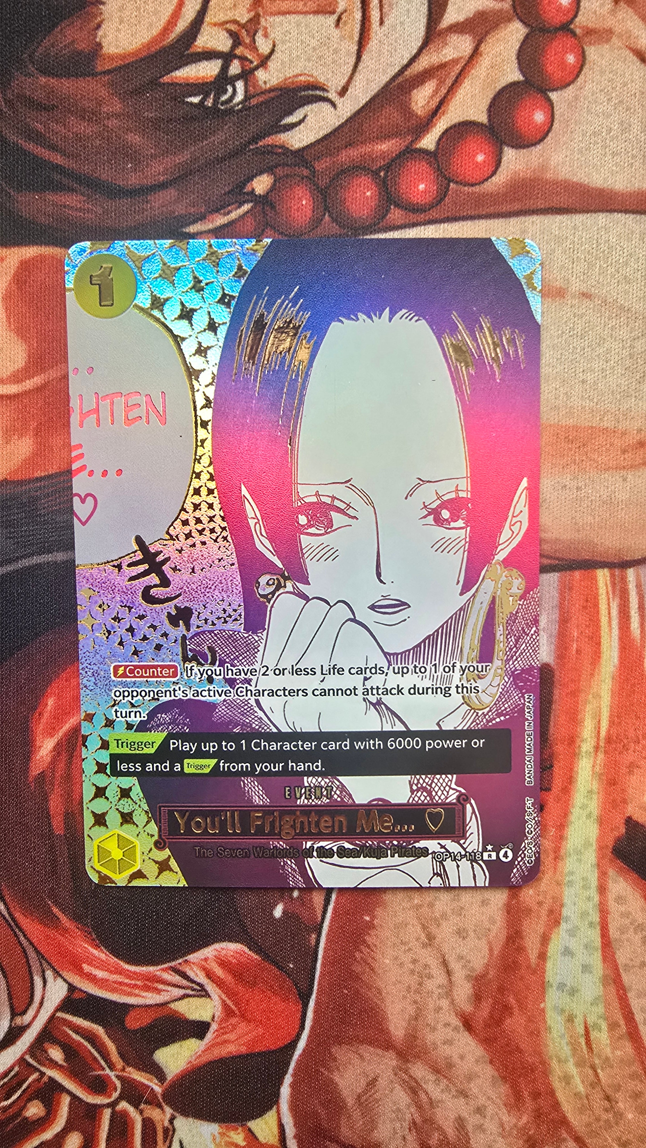 OP14 Manga You'll Frighten Me One Piece Boa Hancock Custom Made