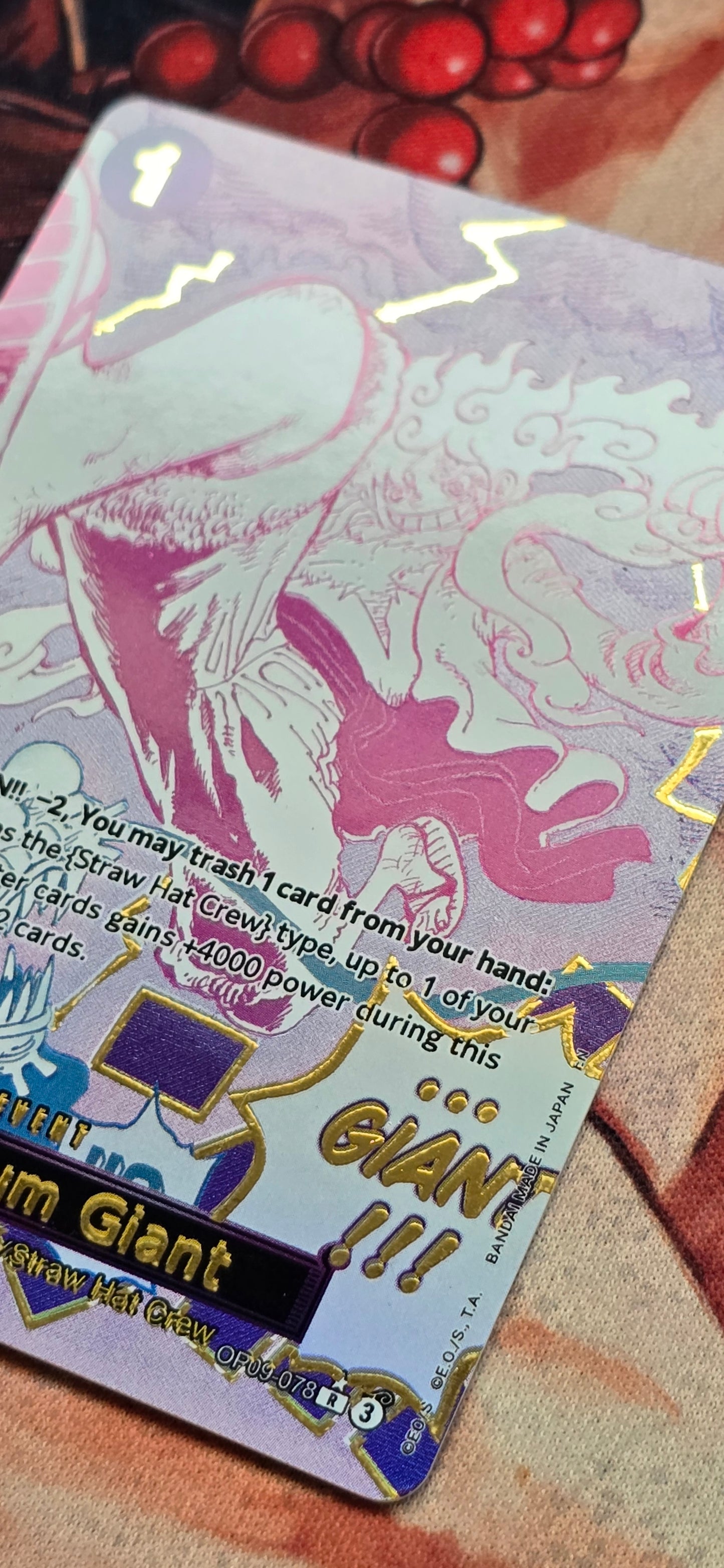 Manga PRB02 Gum Gum Giant One Piece Premium Quality Textured Proxy Custom Made Card