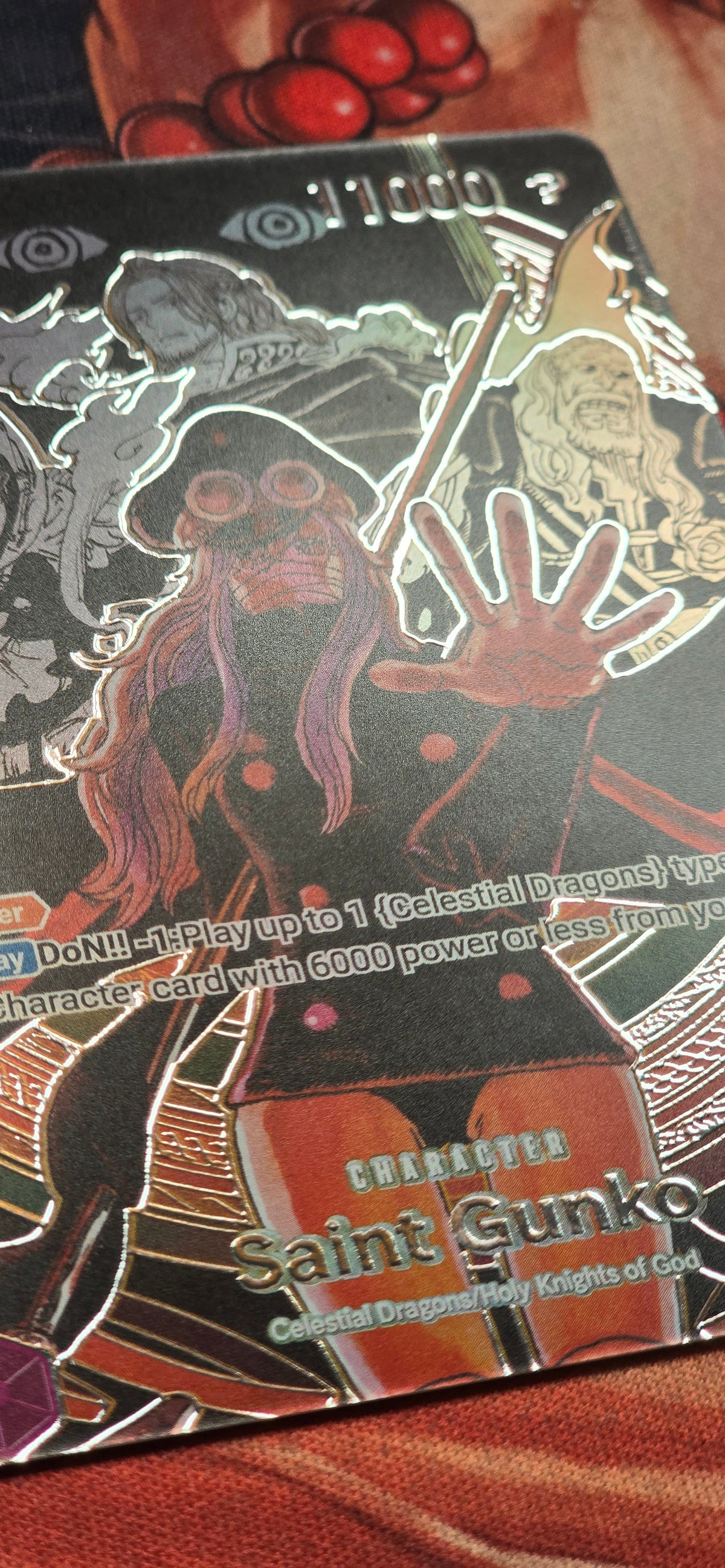 OP18 Saint Gunko Pirate Crew Manga Holo One Piece Card Game TCG Custom Made Proxy Card