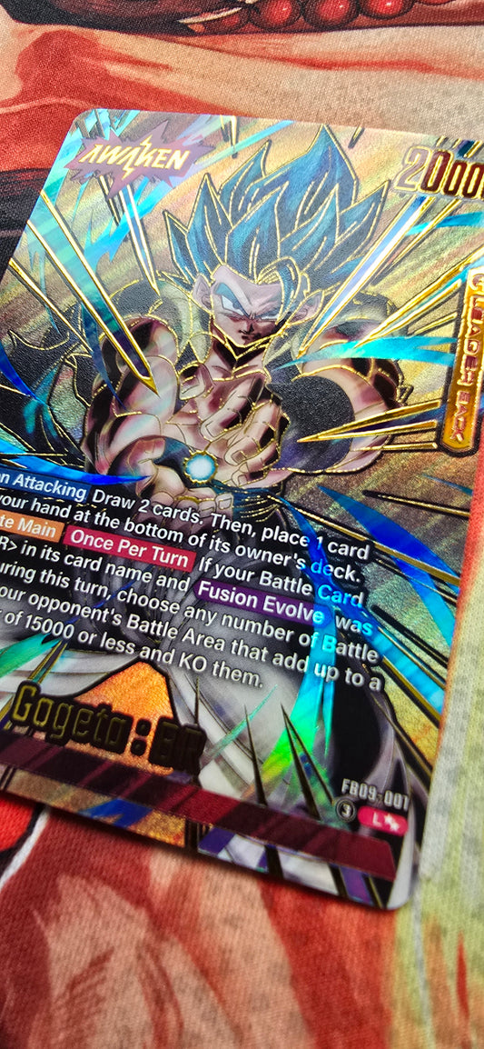 Gogeta BR Leader Back FB09-001 Dragon Ball Fusion World Dual Evolution Proxy Card