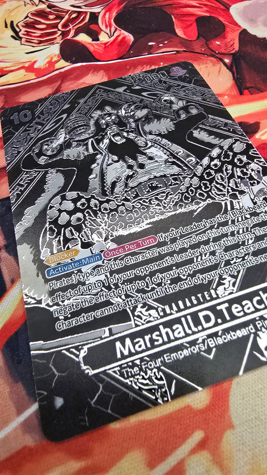 OP12 SP Marshall D Teach Silver One Piece Card Game OP TCG Proxy English