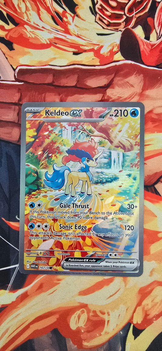 Keldeo EX White Flare Pokemon TCG English Card Proxy Slab
