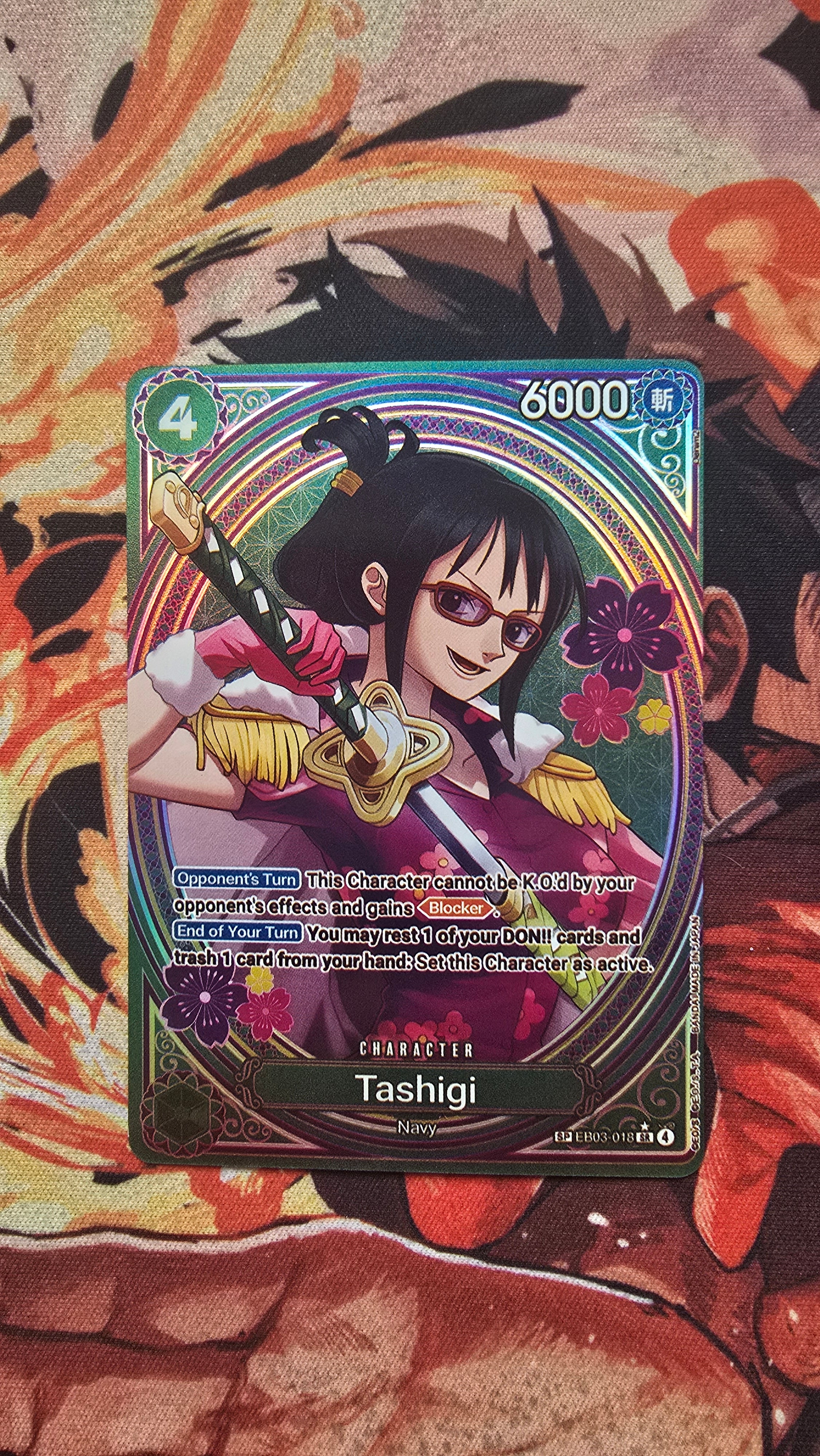 EB03 Tashigi SP Textured Holo One Piece TCG Proxy Card OP Proxies TCG EB03 Tashigi SP Textured Holo One Piece TCG Proxy Card OP Proxies TCG