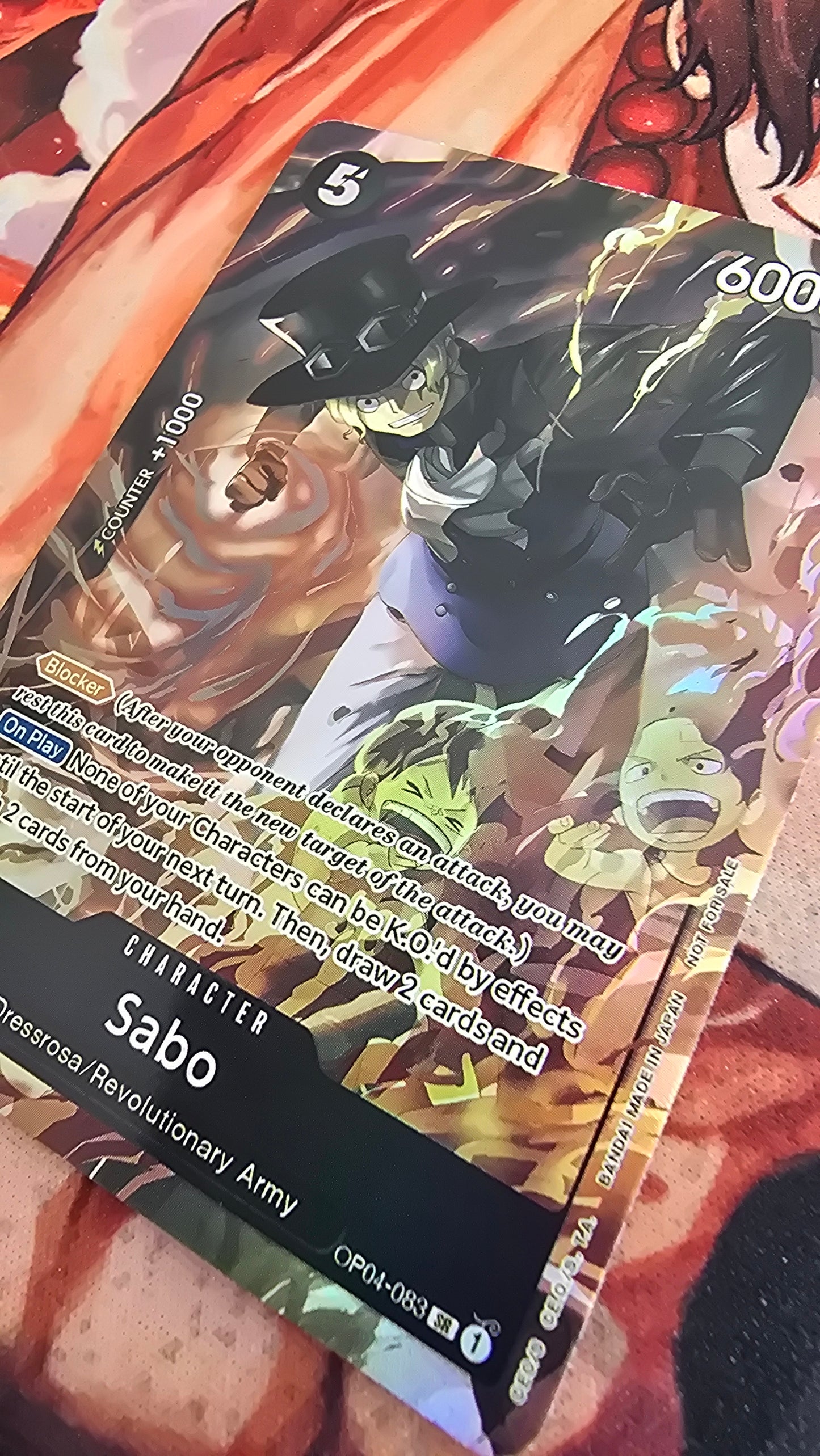 Sabo Winner Sealed Battle Exclusive One Piece TCG Textured Promo Custom Made Card