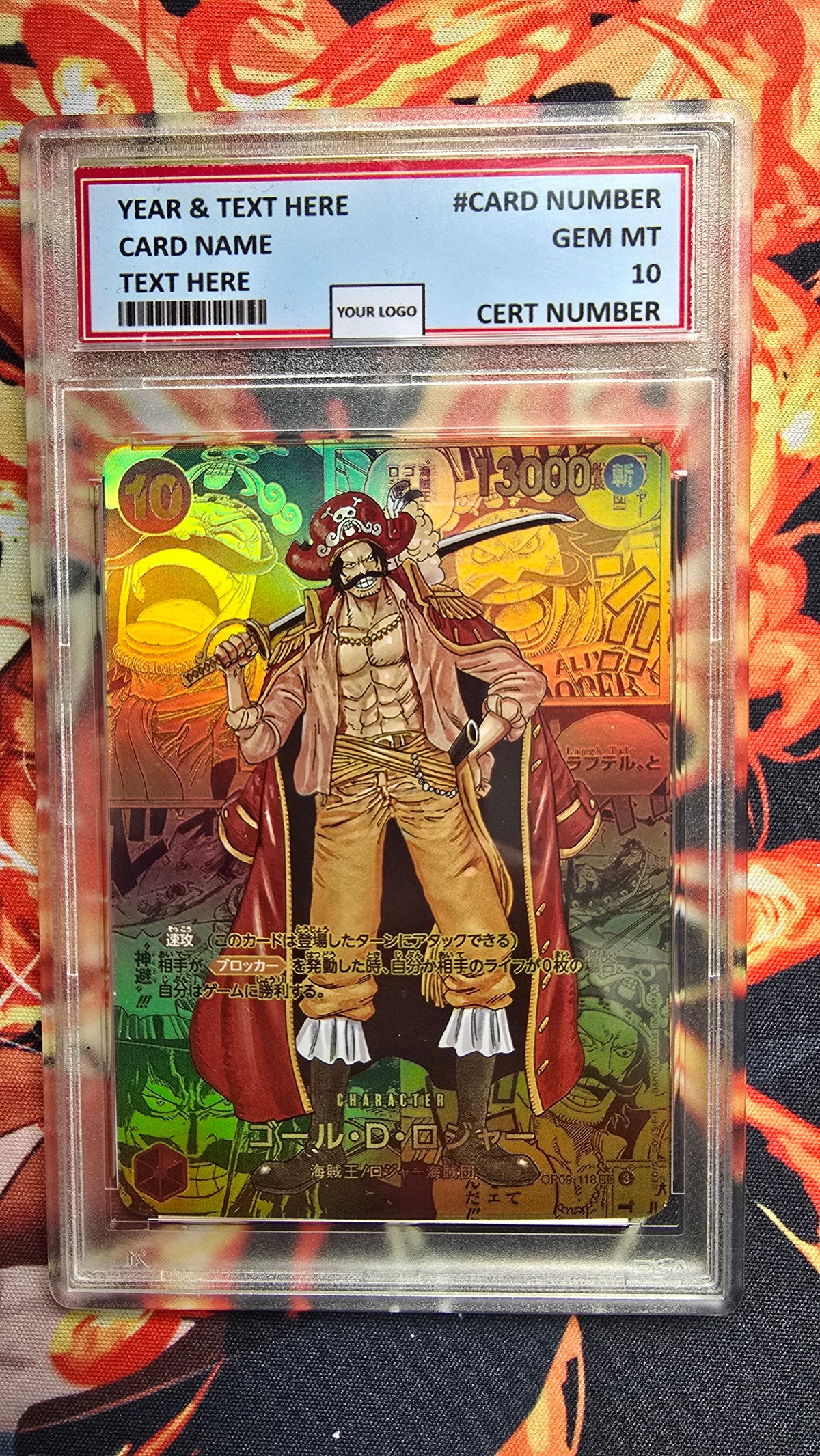 JAPANESE Graded PSA 10 Style One Piece TCG OP01 - OP16 Manga Premium Quality Textured Cards Card Proxy