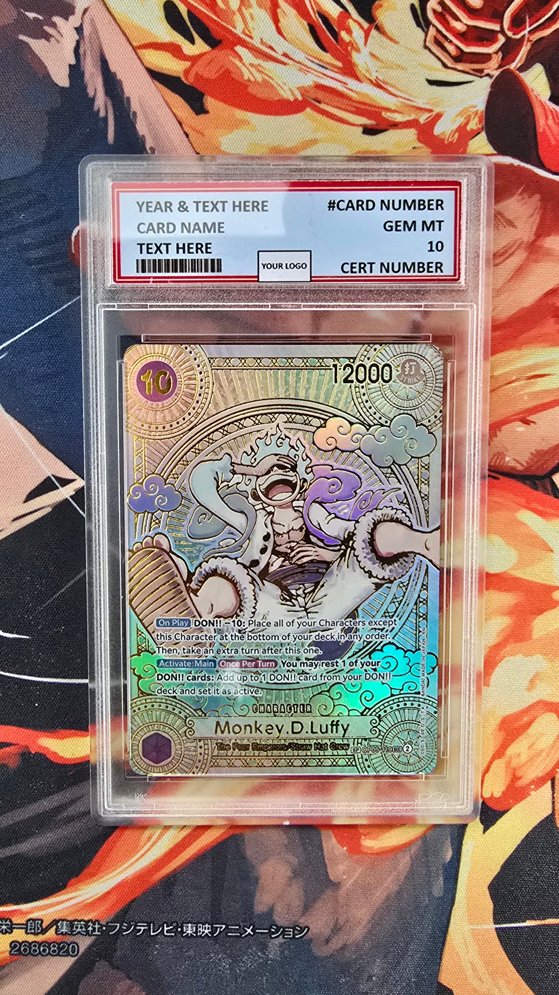 Graded PSA 10 Style Gold Gear 5 Monkey D Luffy SP One Piece Card Game – OP  Proxies TCG