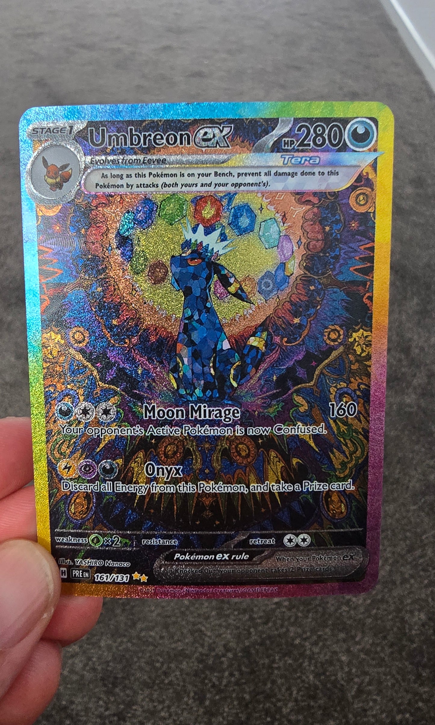 English Pokemon Prismatic Evolution Eevee Set Extreme High Quality Card Proxy