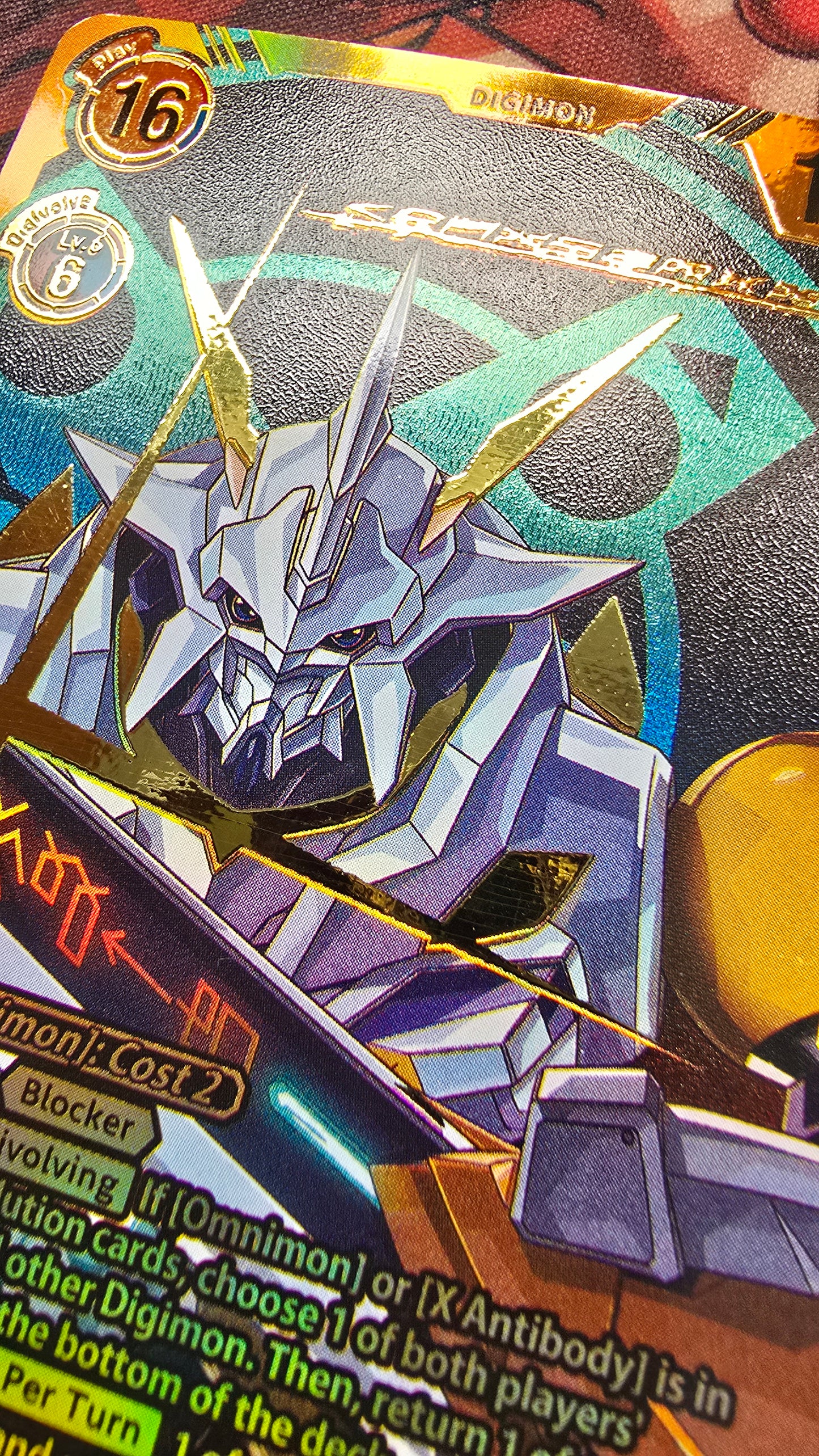 Omnimon X Antibody BT20 SEC Digimon Premium TCG Custom Made Proxy