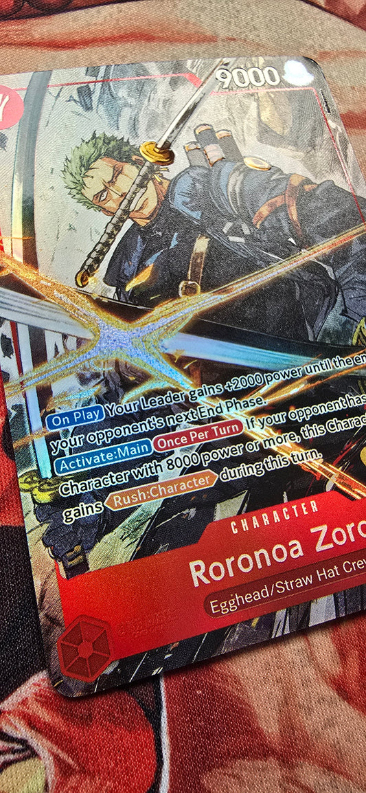 Roronoa Zoro Alt Art EB04-007 One Piece TCG OP Textured Proxy Card