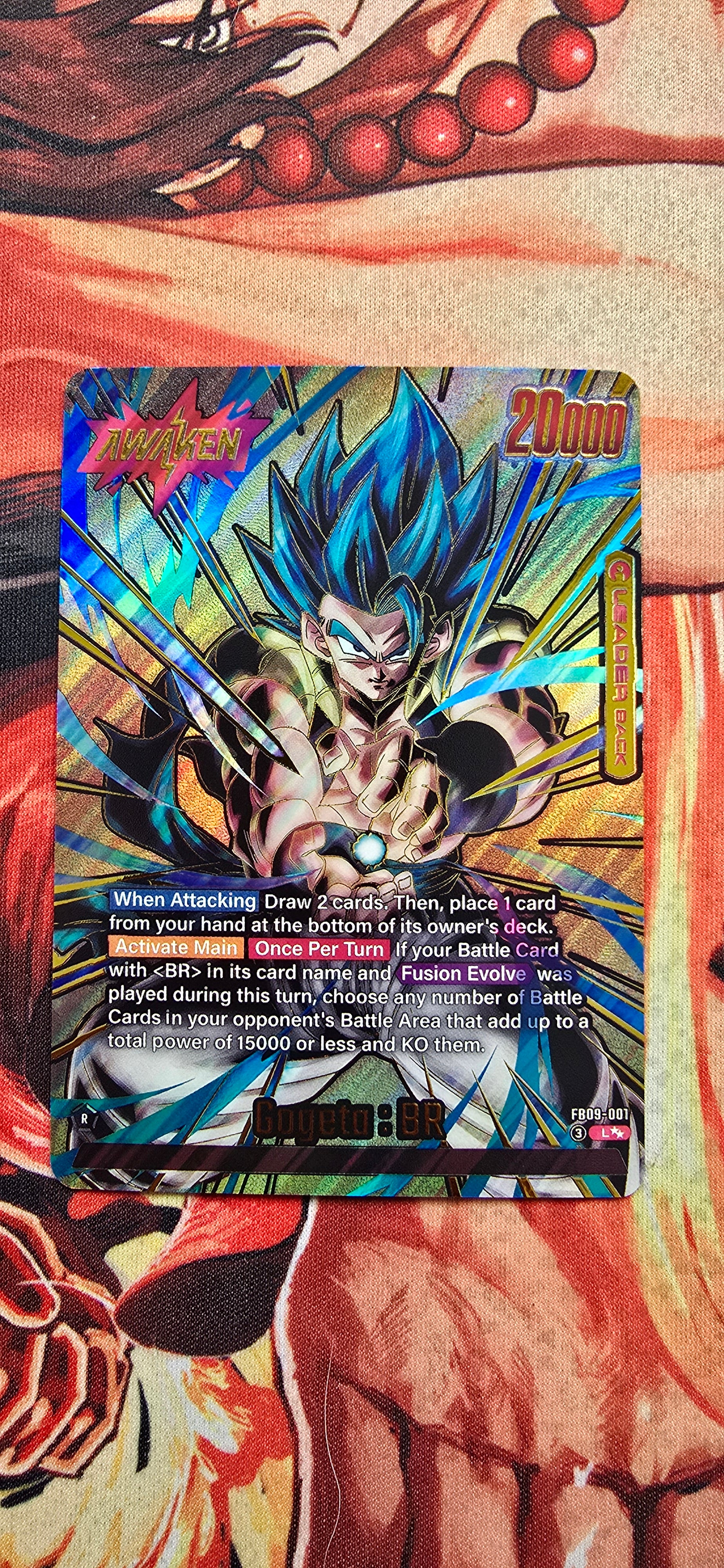 Gogeta BR Leader Back FB09-001 Dragon Ball Fusion World Dual Evolution – OP  Proxies TCG