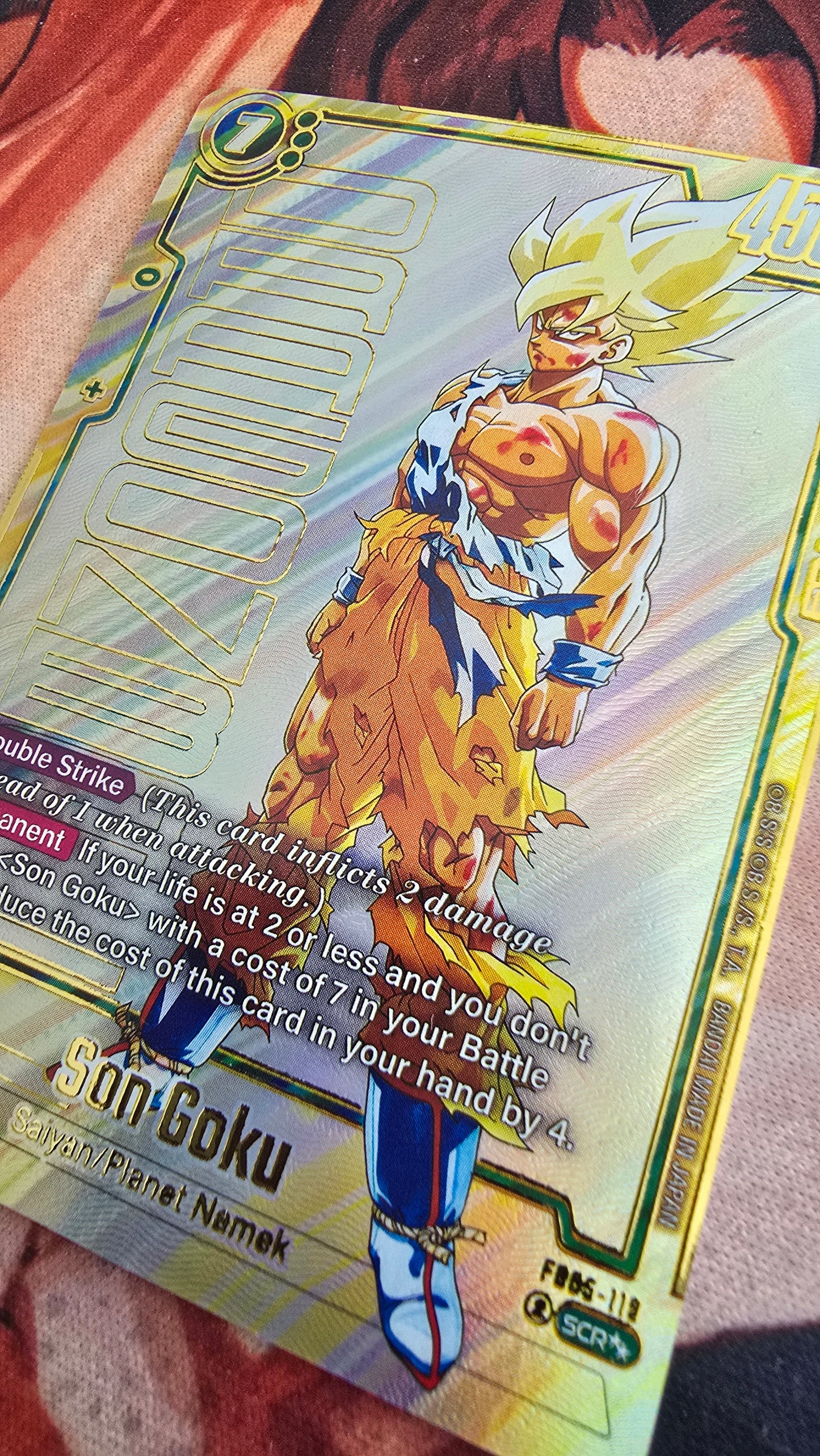 Manga Son Goku FB05-119 Super Alternate Art Manga Booster 01 SB01 Dragon Ball Card Proxy