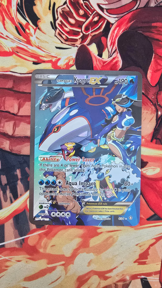 Team Aqua's Kyogre EX #6 Pokemon Double Crisis English Card Proxy